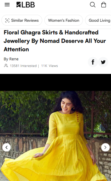 Floral Ghagra Skirts & Handcrafted Jewellery By Nomad Deserve All Your Attention - lbb.in