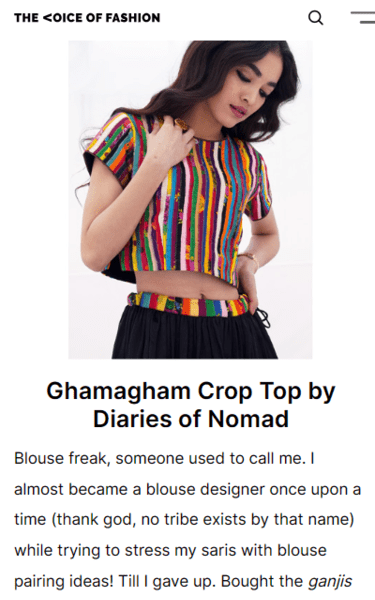 Editor’s Choice: Bits and Bigs If You Are Browsing - Voice of Fashion