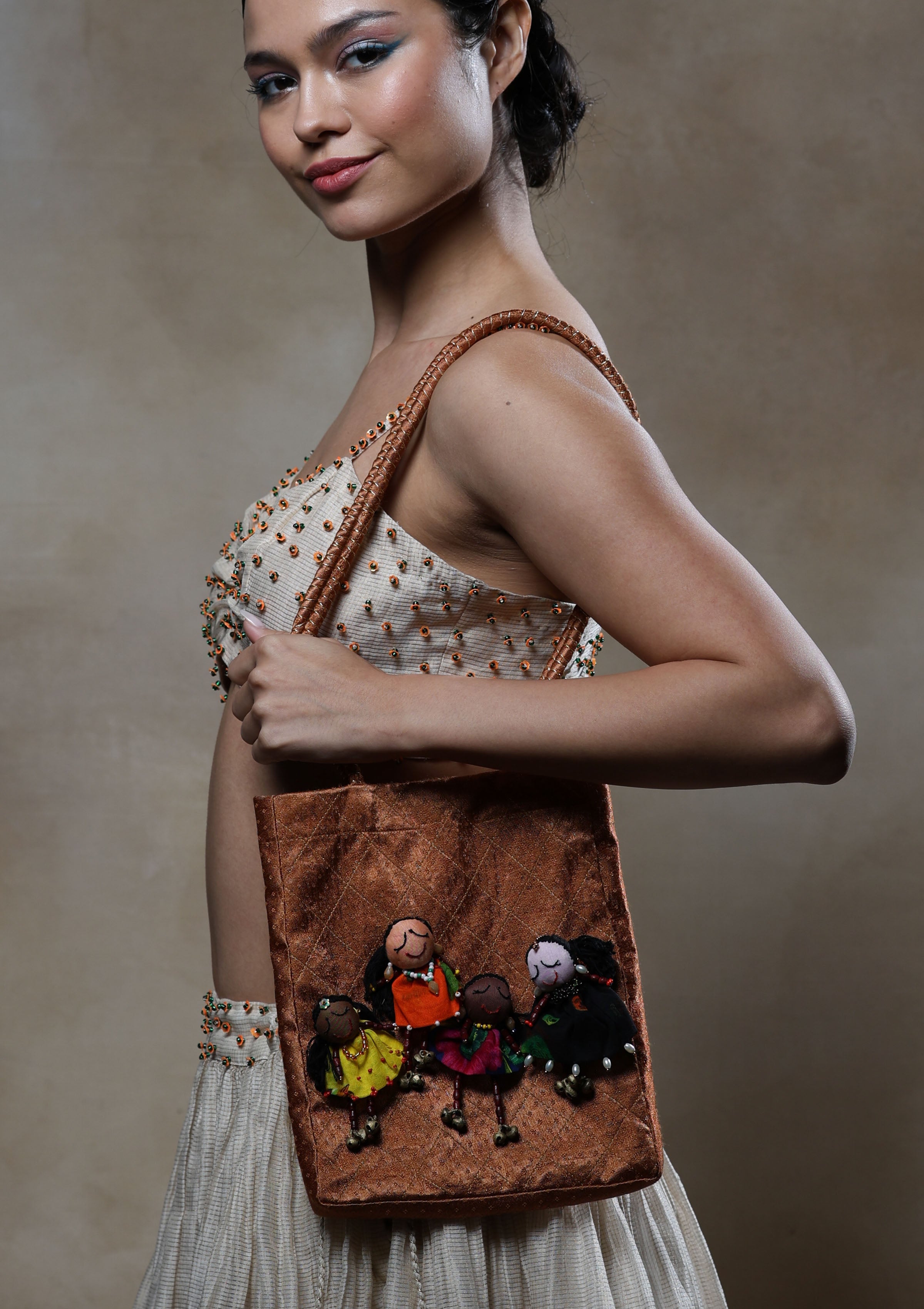 Balushahi Brooch Bag