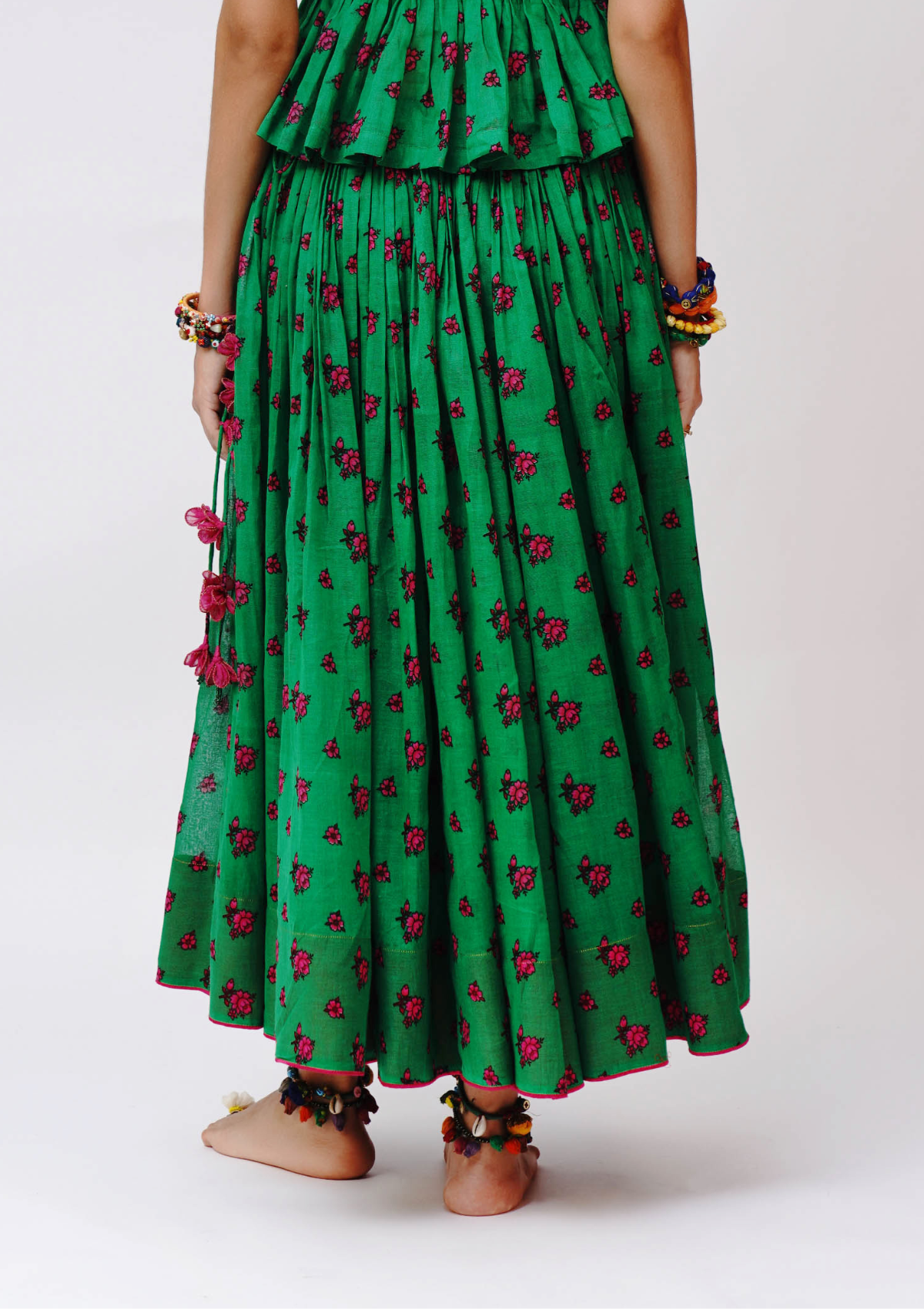 Gulri Floral Ghagra