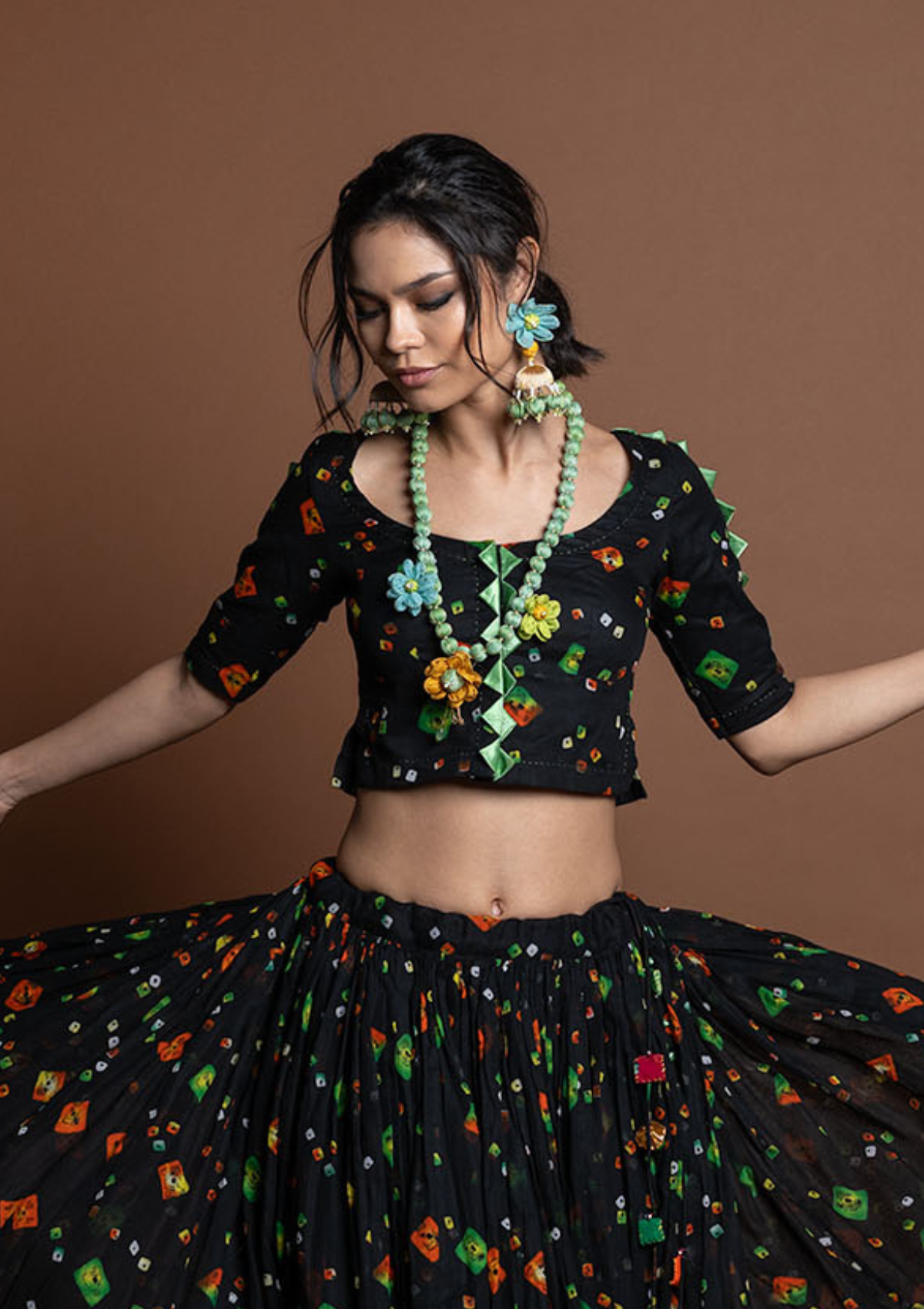 Phirki Ghagra, Choli & Dupatta Set