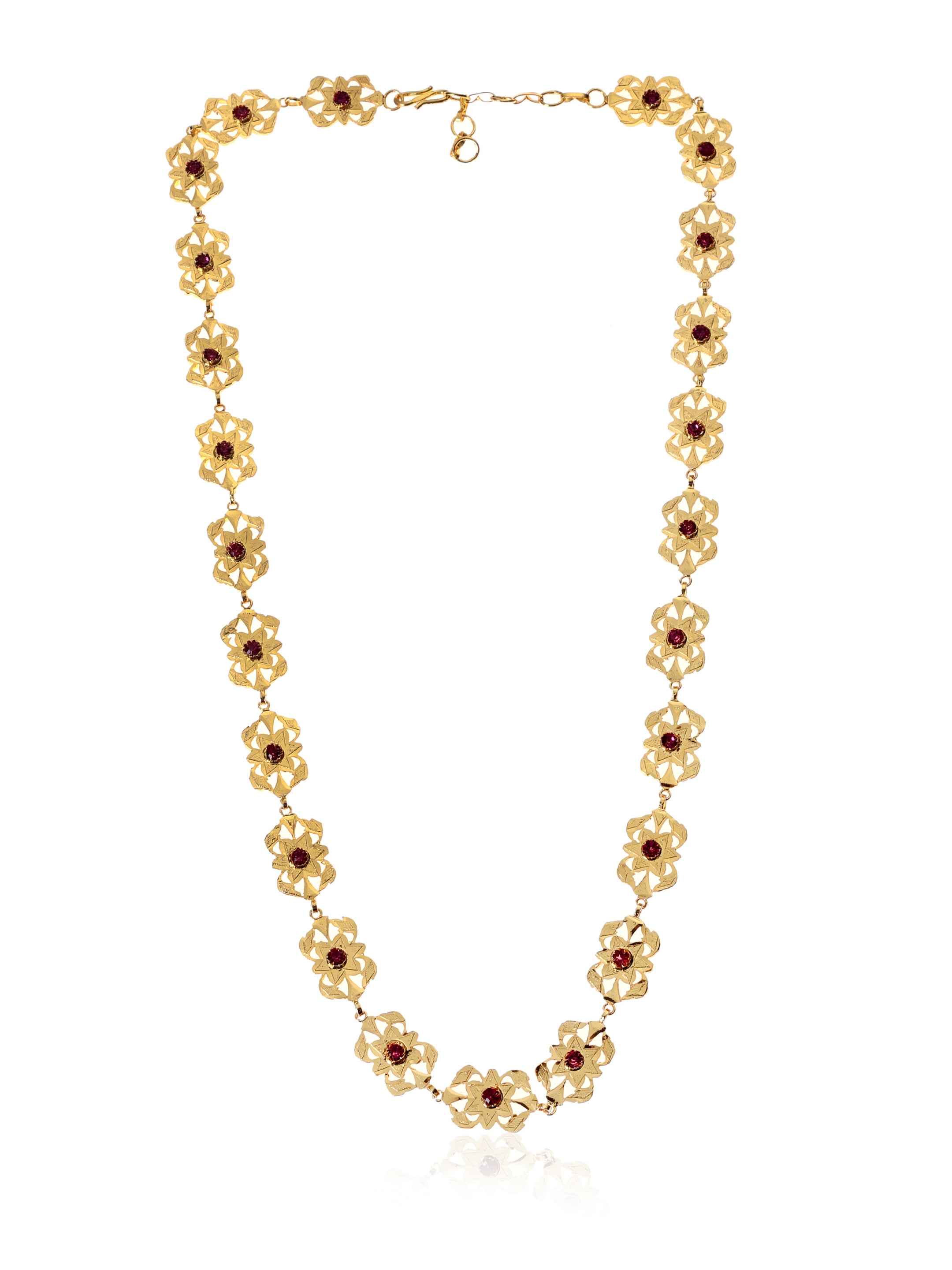 Sarika Gold Tone Silver Necklace
