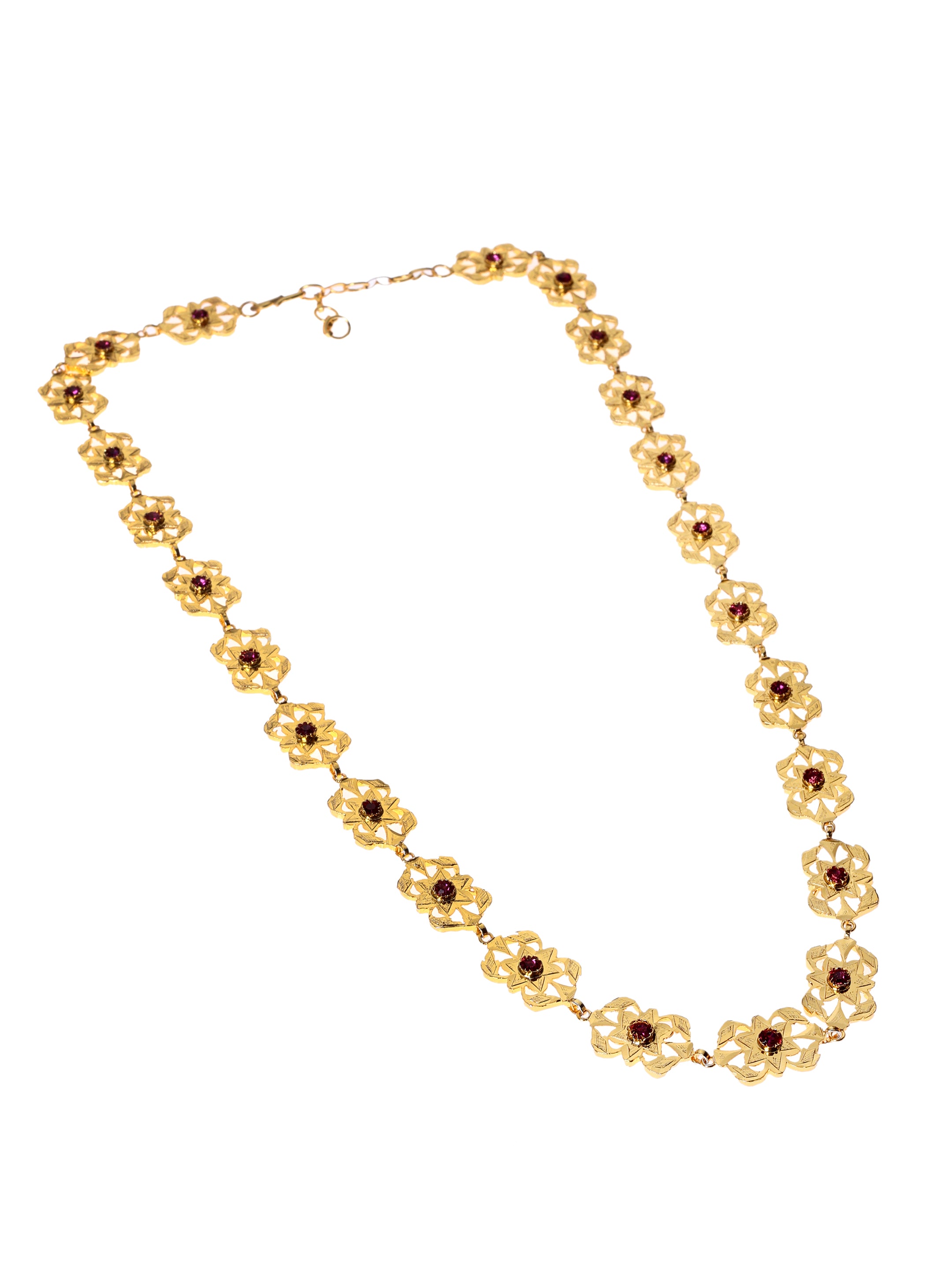 Sarika Gold Tone Silver Necklace