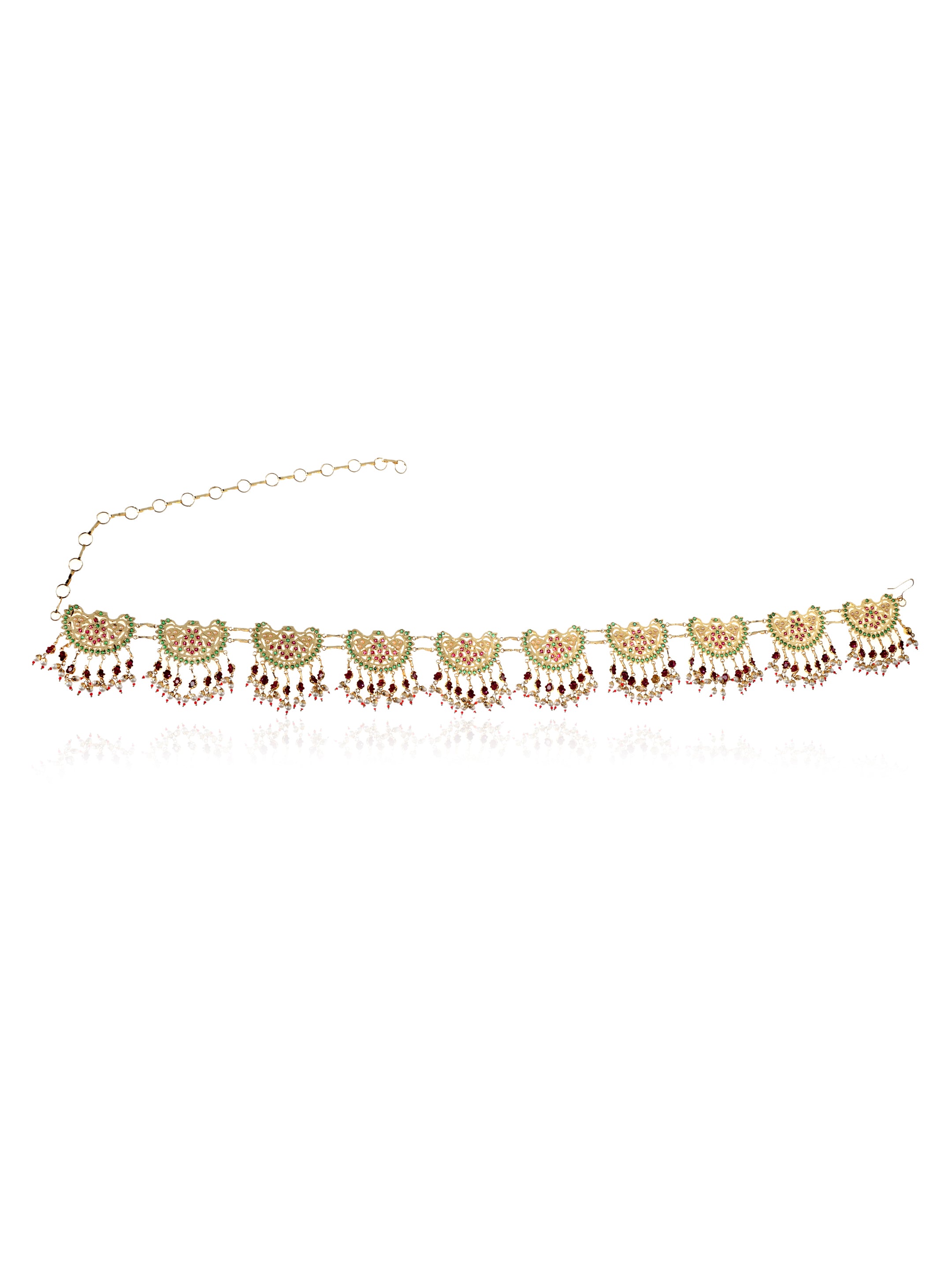 Yamini Gold Tone Silver kamarband