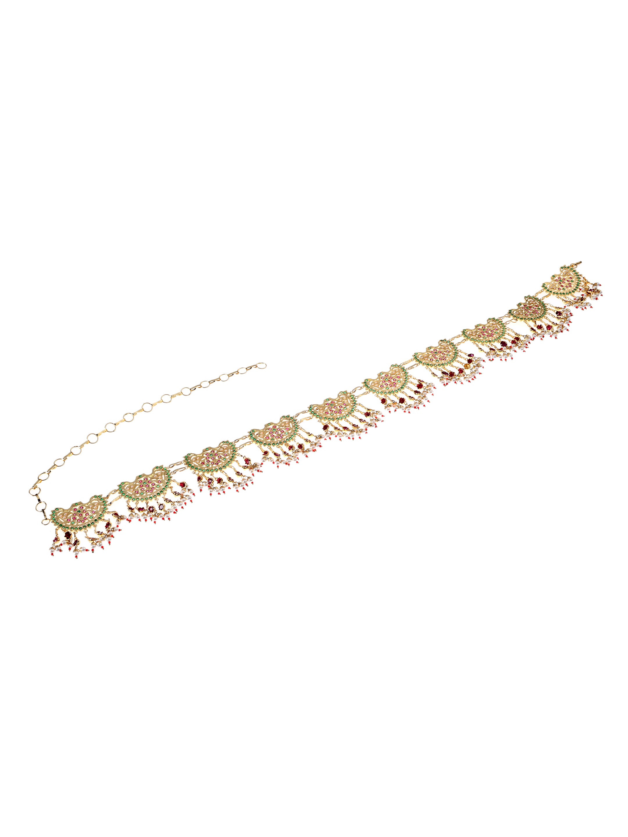 Yamini Gold Tone Silver kamarband