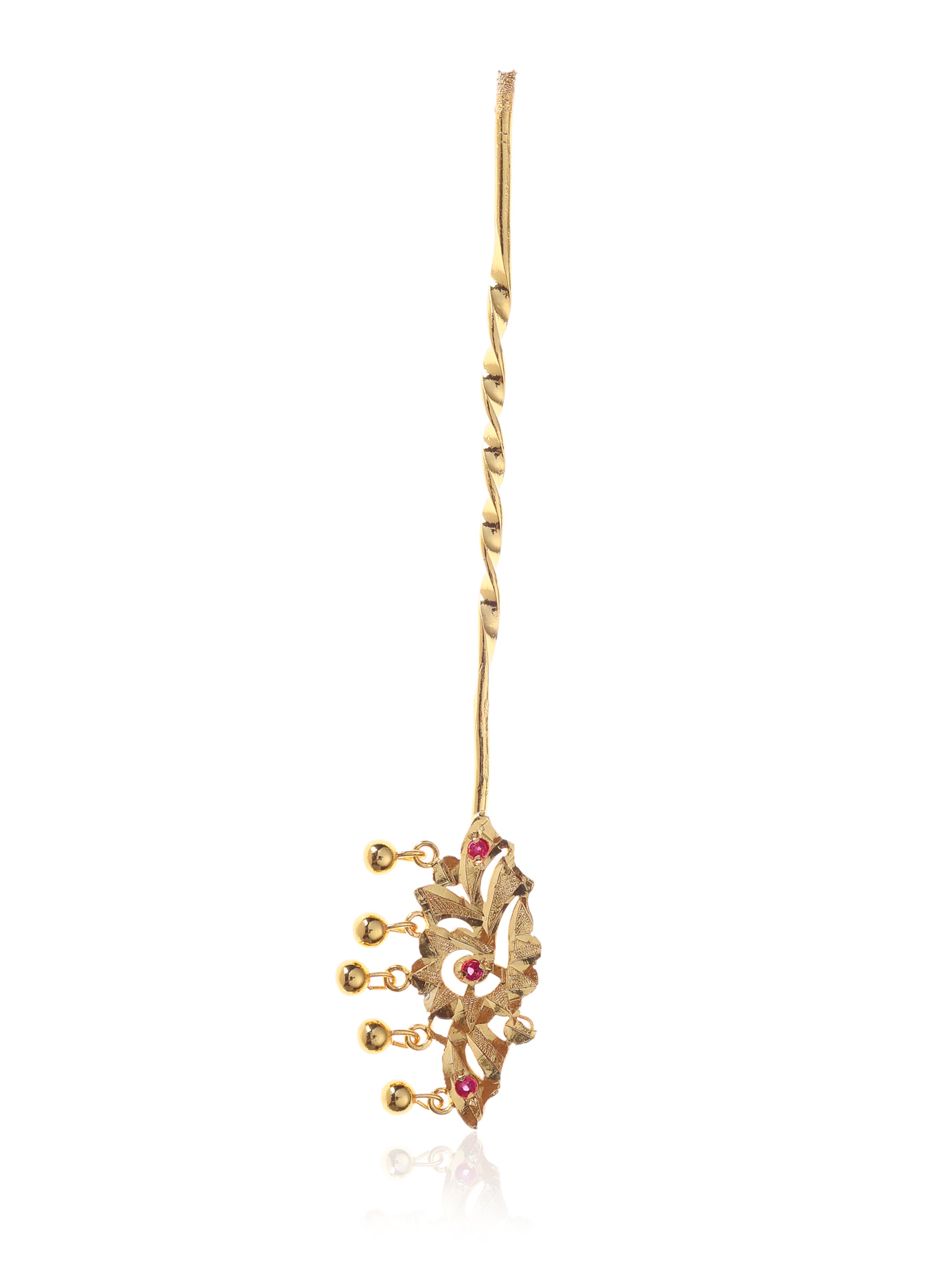 Ena Gold Tone Silver Hairpin