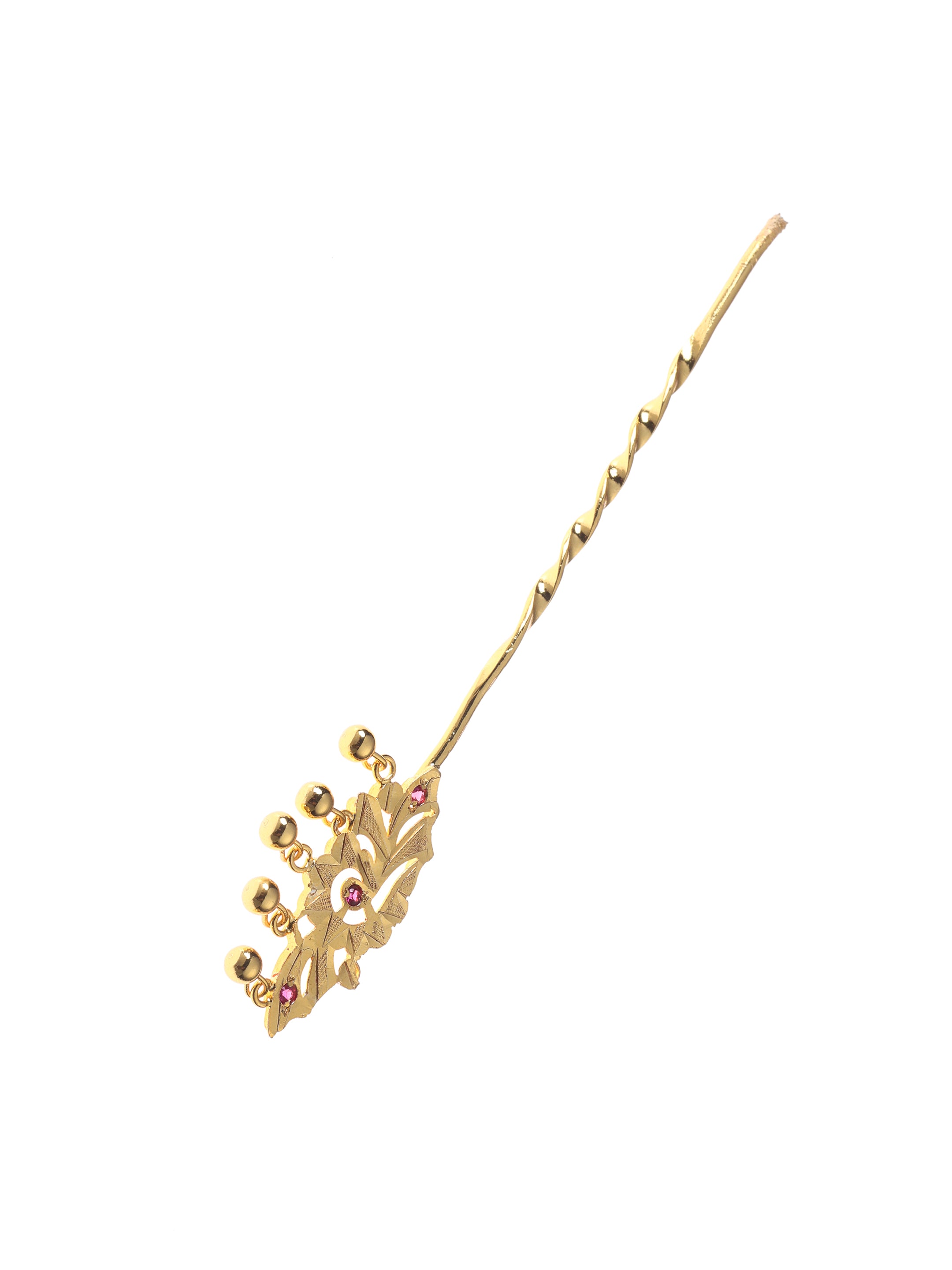 Ena Gold Tone Silver Hairpin