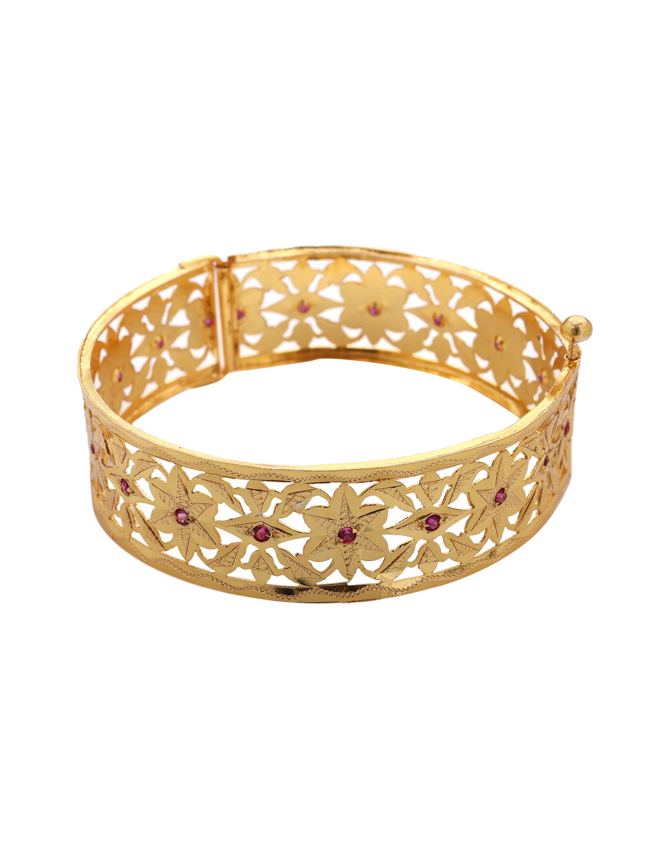 Kanika Gold Tone Silver Bangle