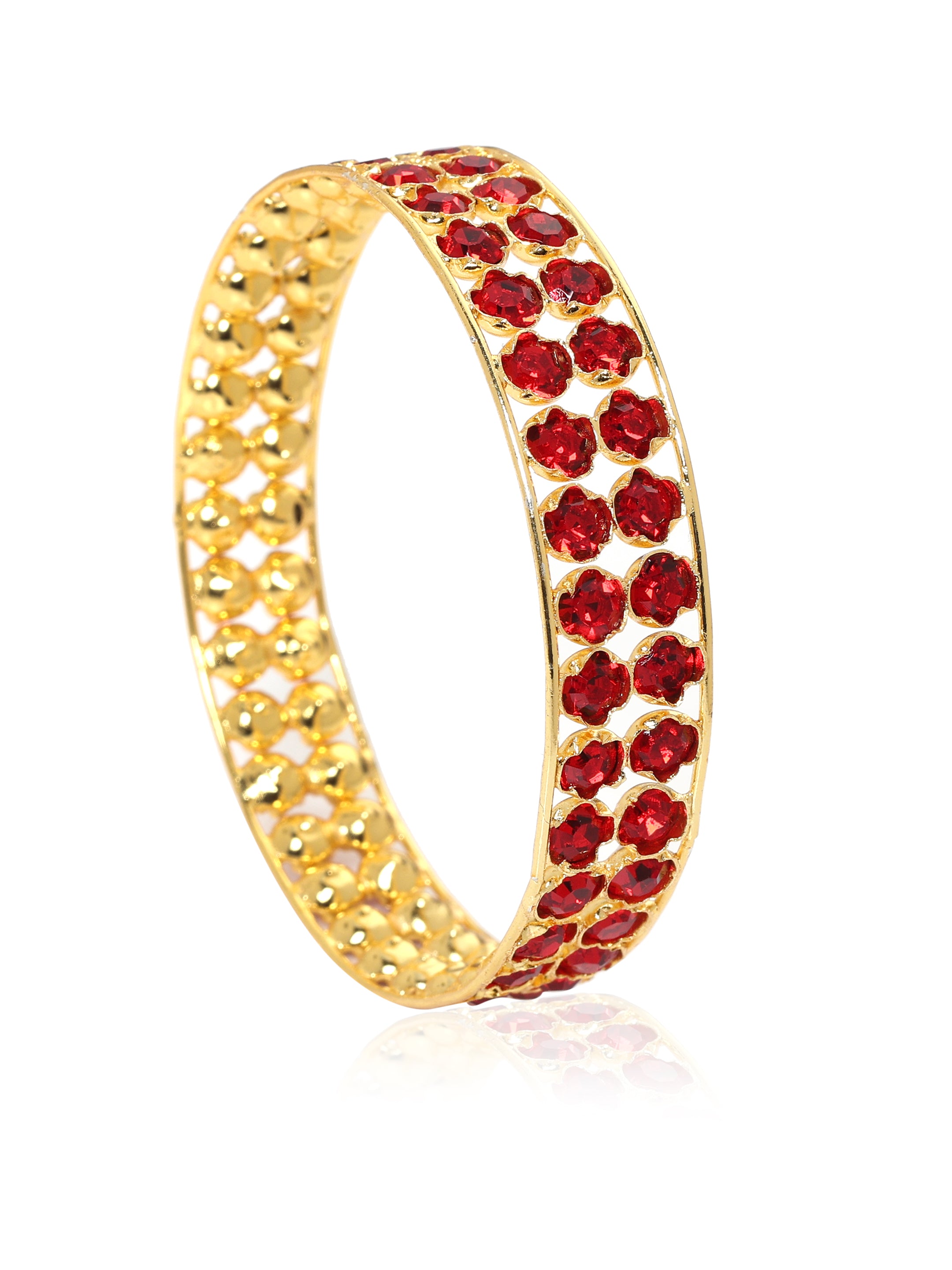 Garima Gold Tone Silver Bangle