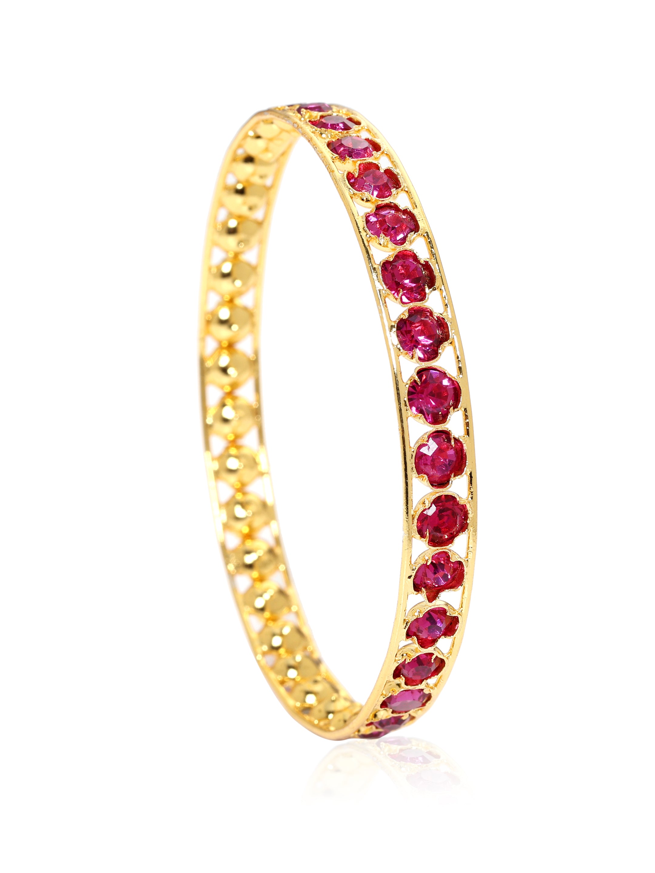 Ekta Gold Tone Silver Bangle