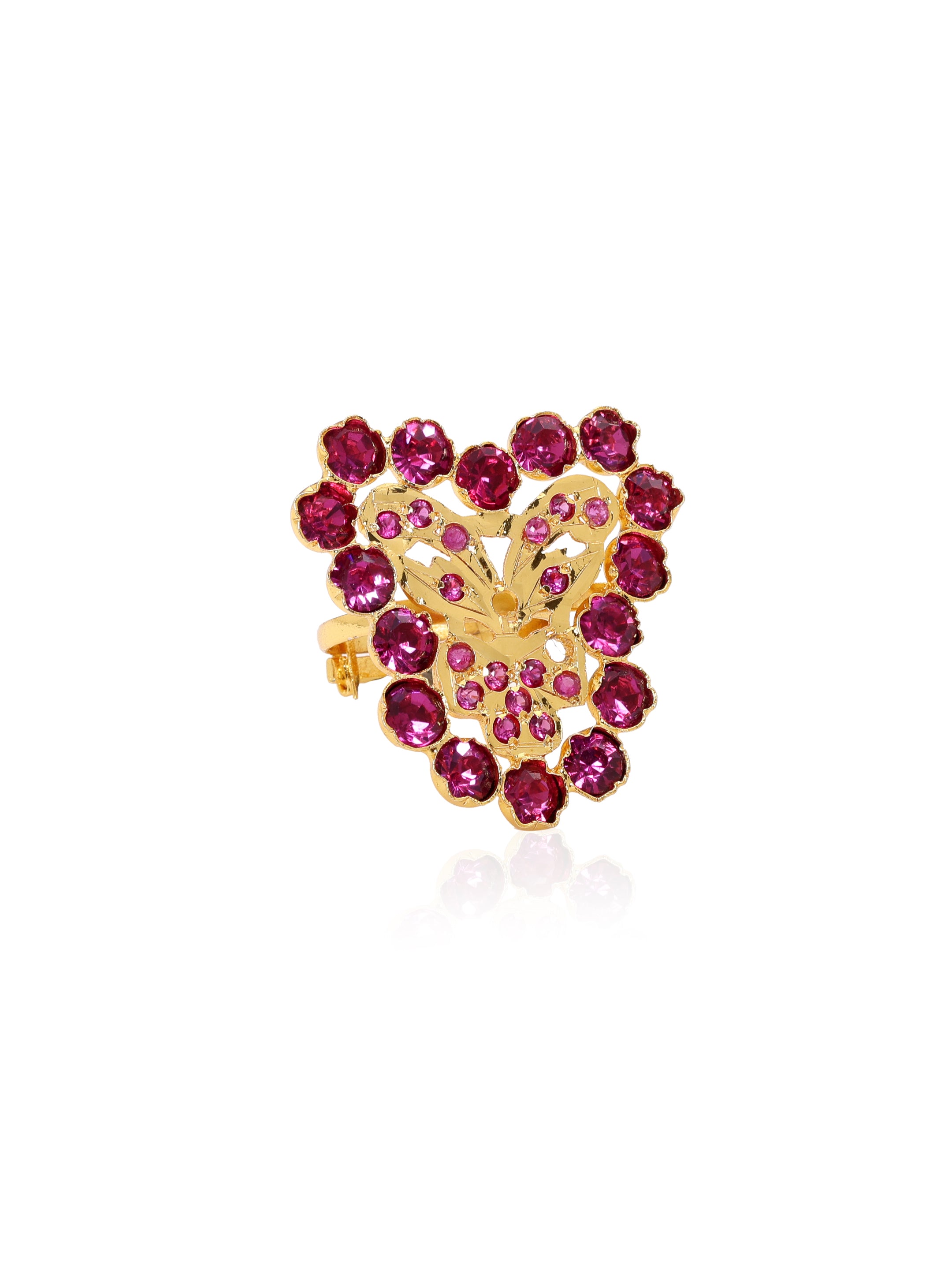 Momina Gold Tone Silver Ring