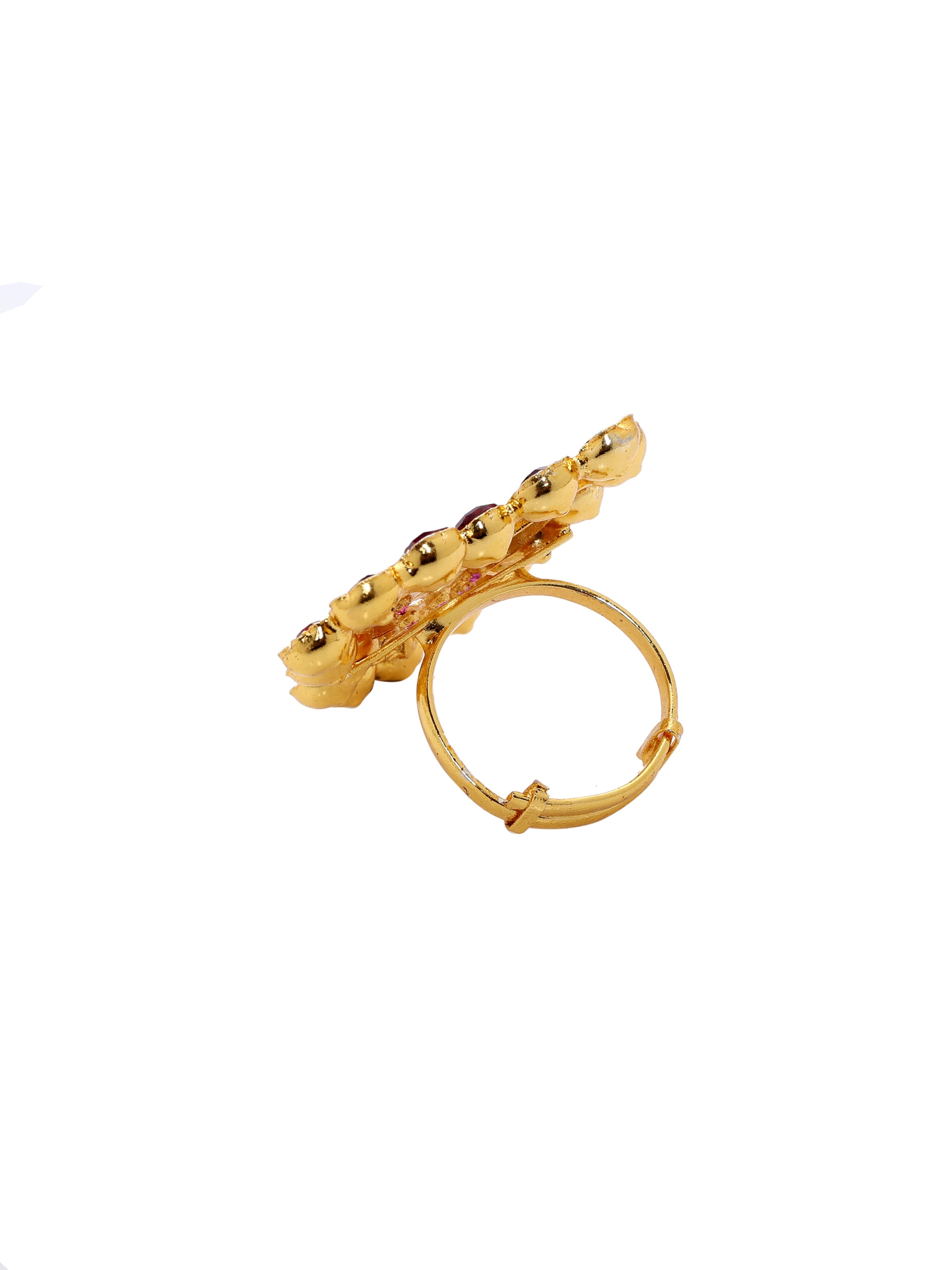Momina Gold Tone Silver Ring