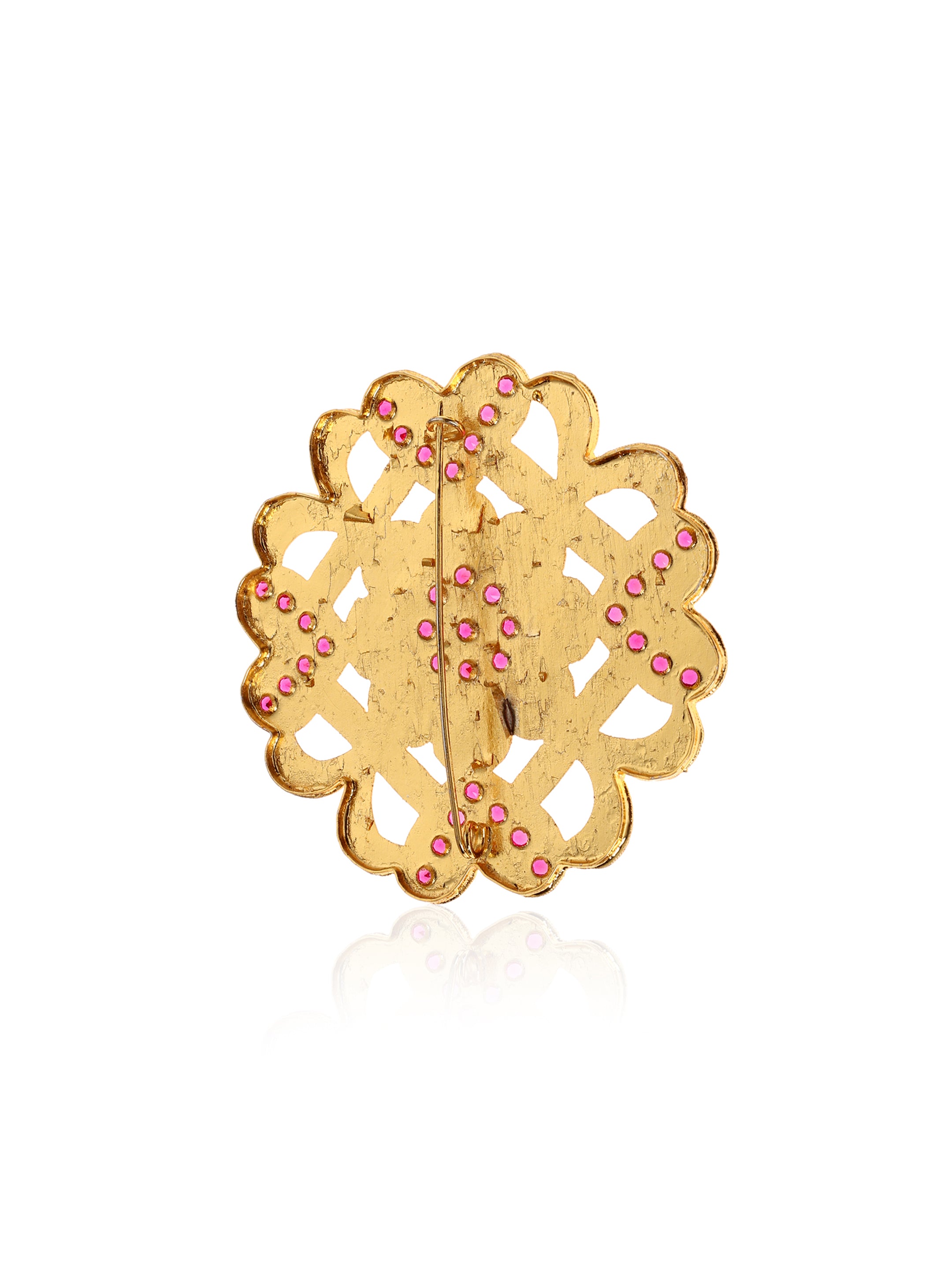 Gulbano Gold Tone Silver Brooch