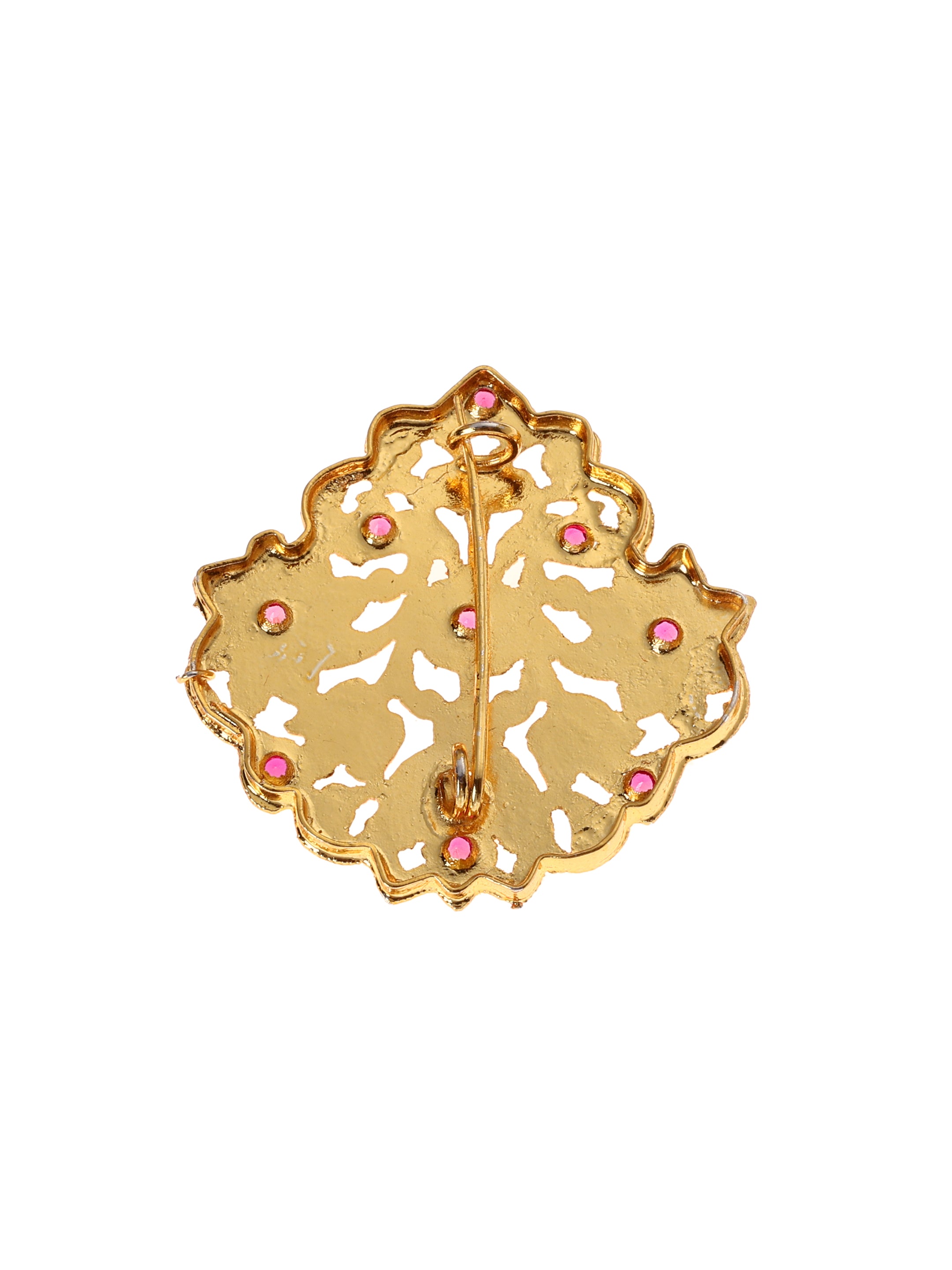 Aala Gold Tone Silver Brooch