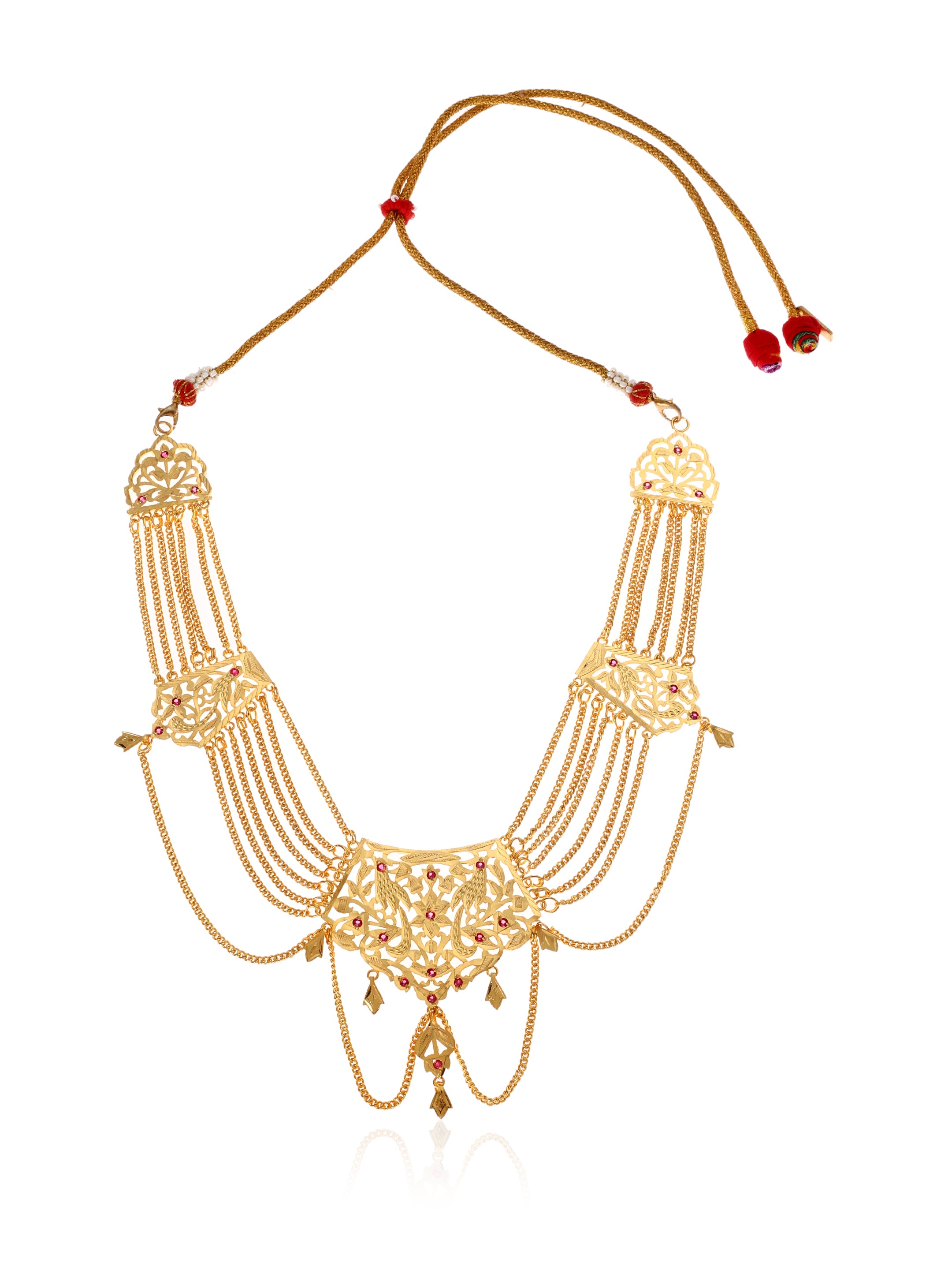 Mahira Gold Tone Silver Necklace