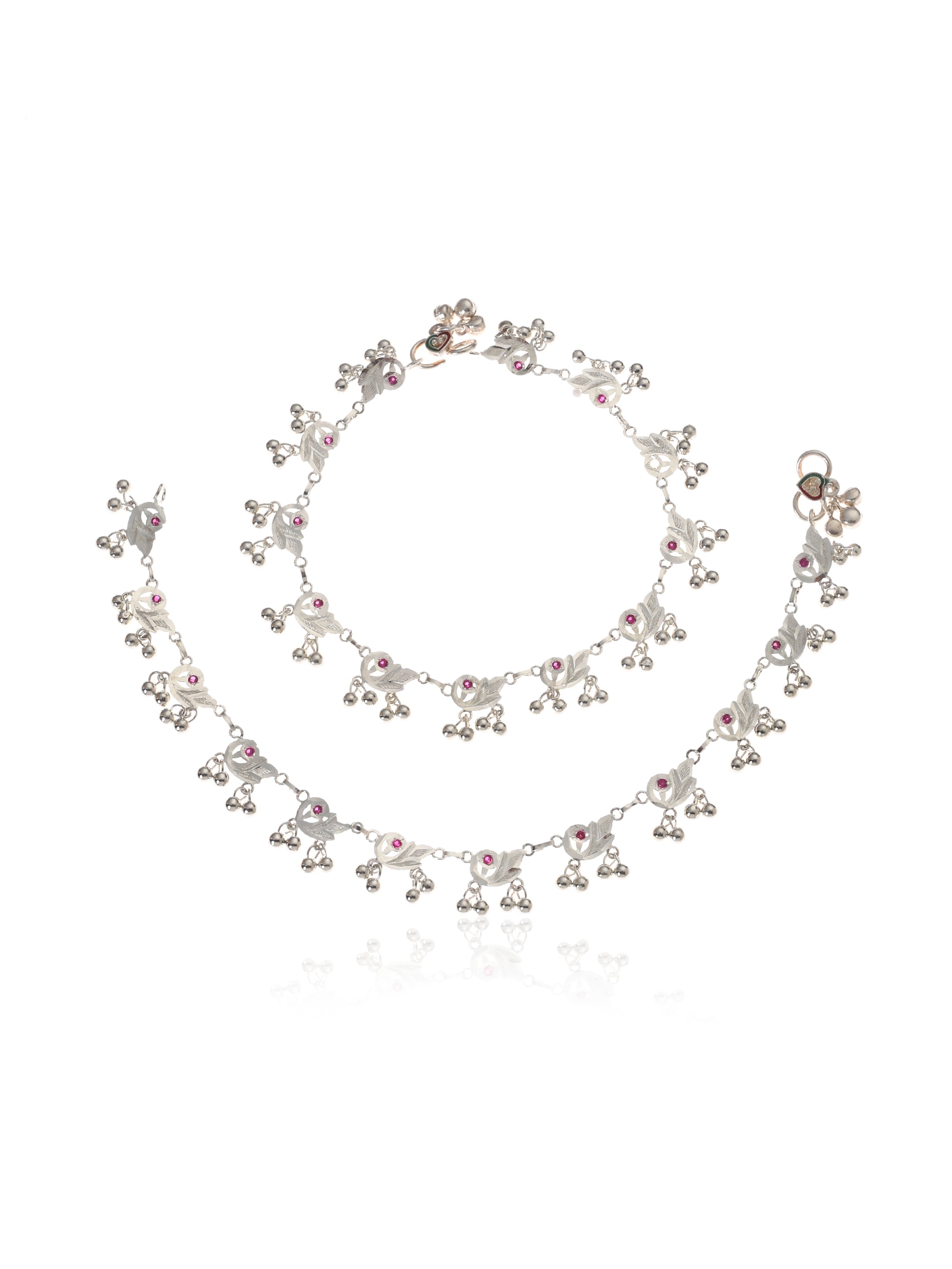 Samira Handmade Silver Anklets