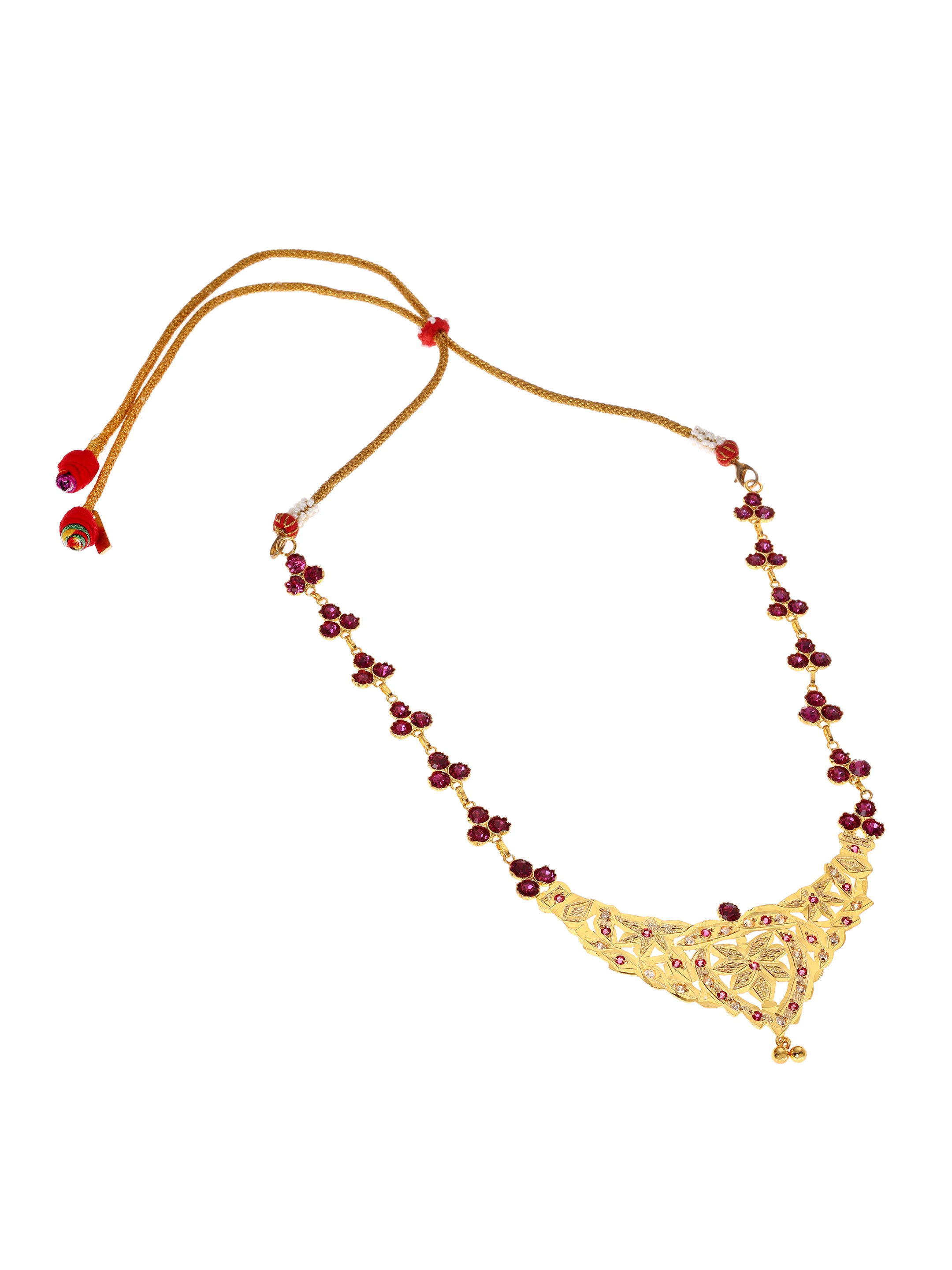 Nabila Gold Tone Silver Necklace