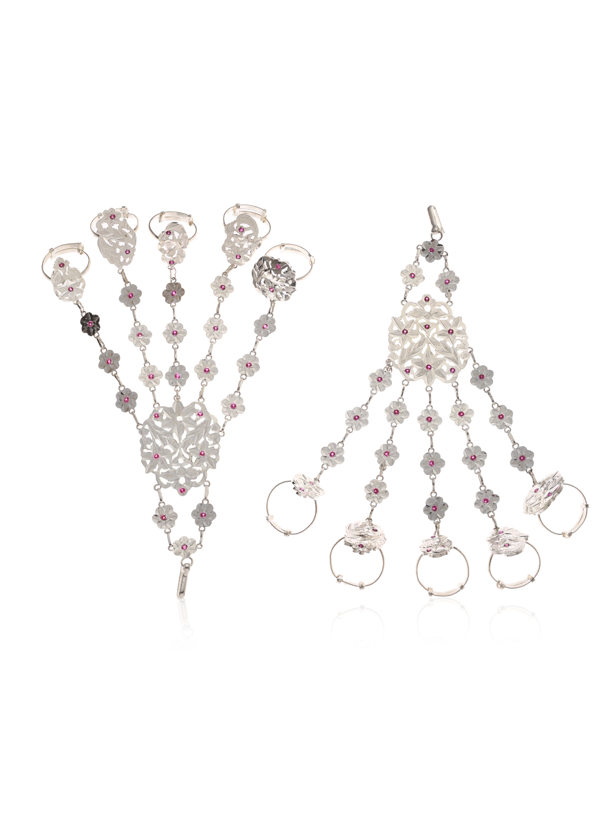 Myra Handmade Silver Hathphool
