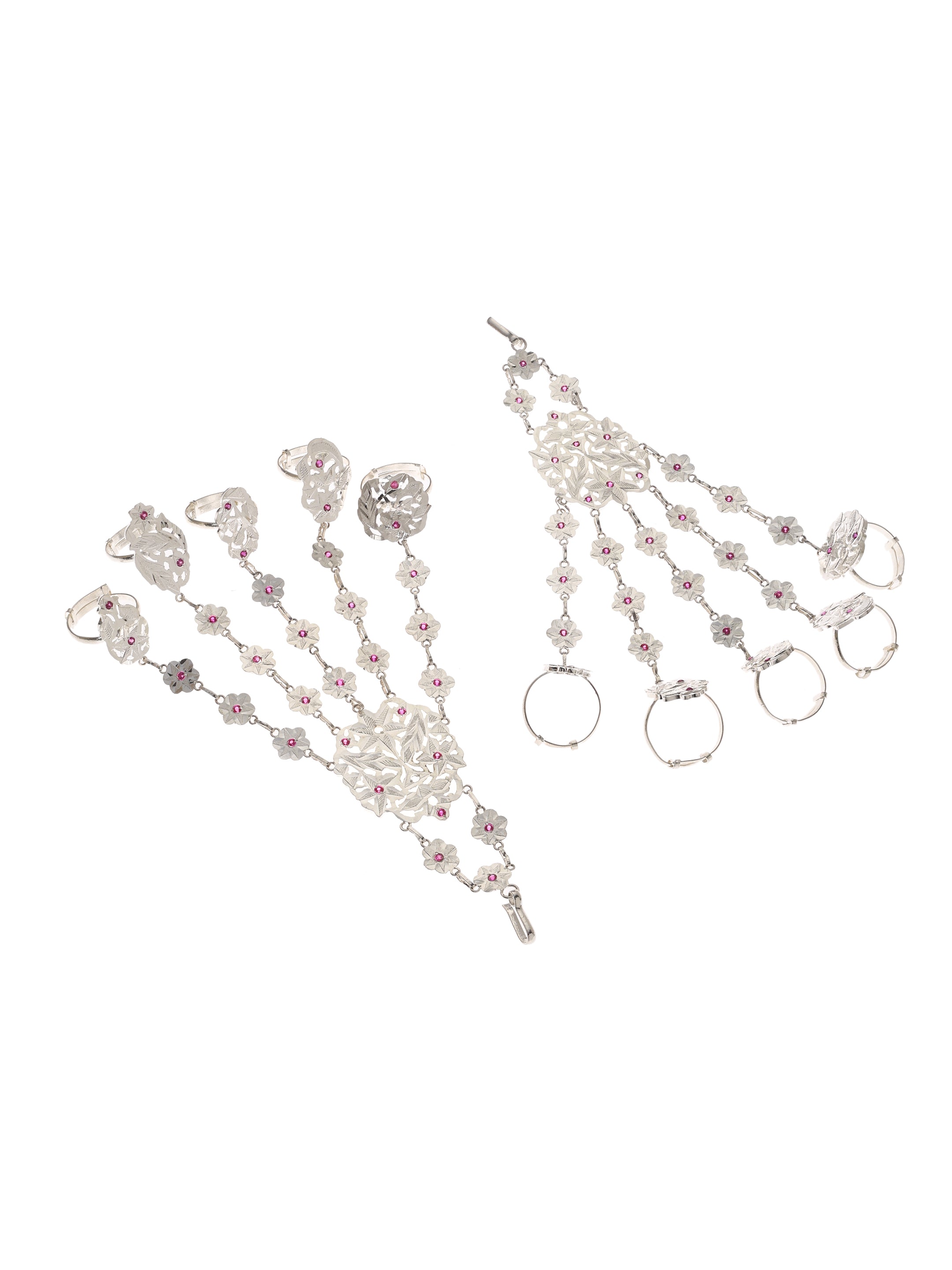 Myra Handmade Silver Hathphool