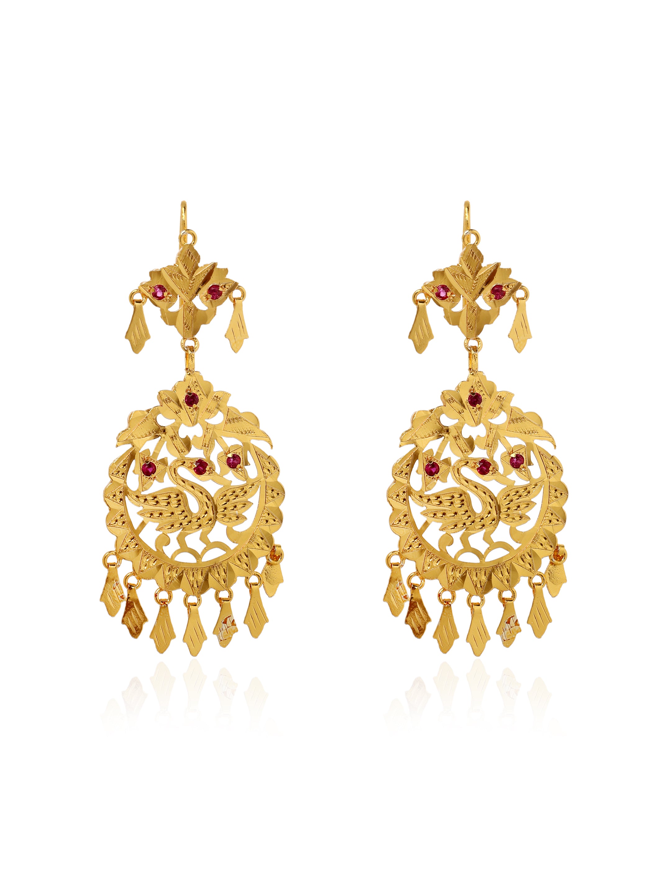 Liyana Gold Tone Silver Earrings