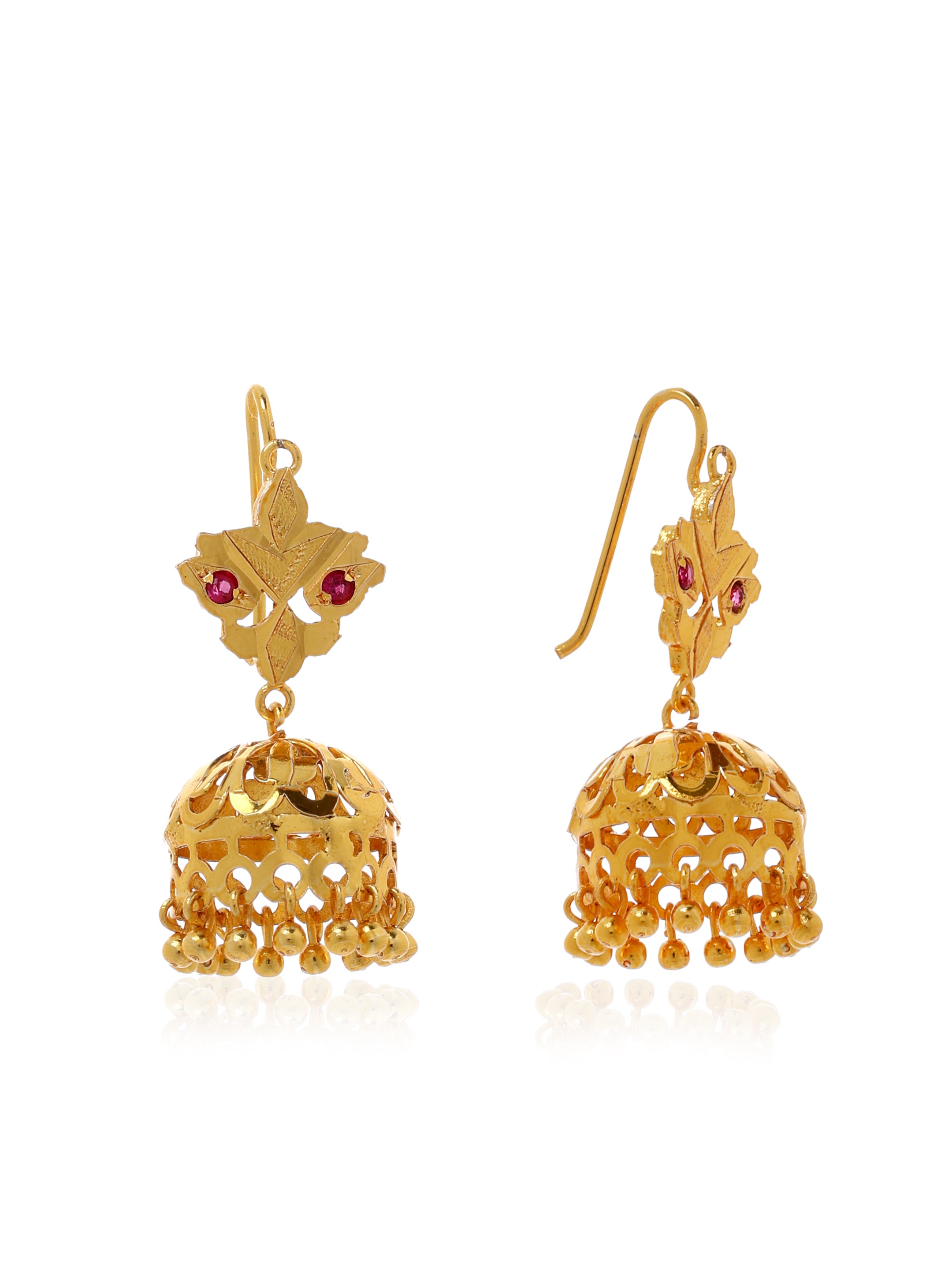 Salma Gold Tone Silver Earrings