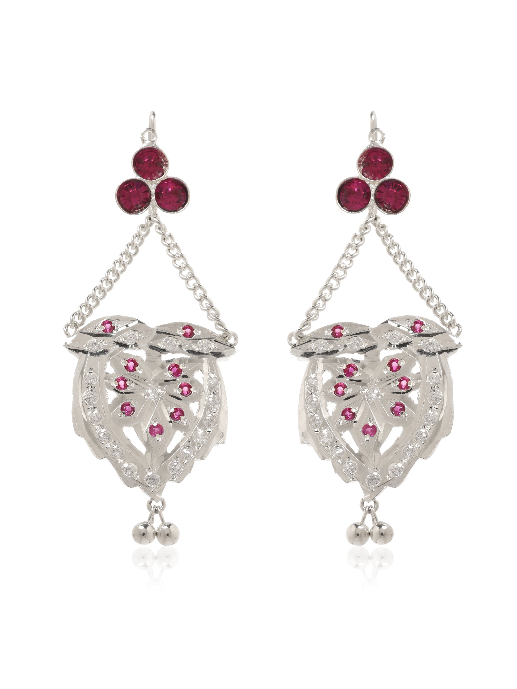 Nabila Handmade Silver Necklace & Earrings Set