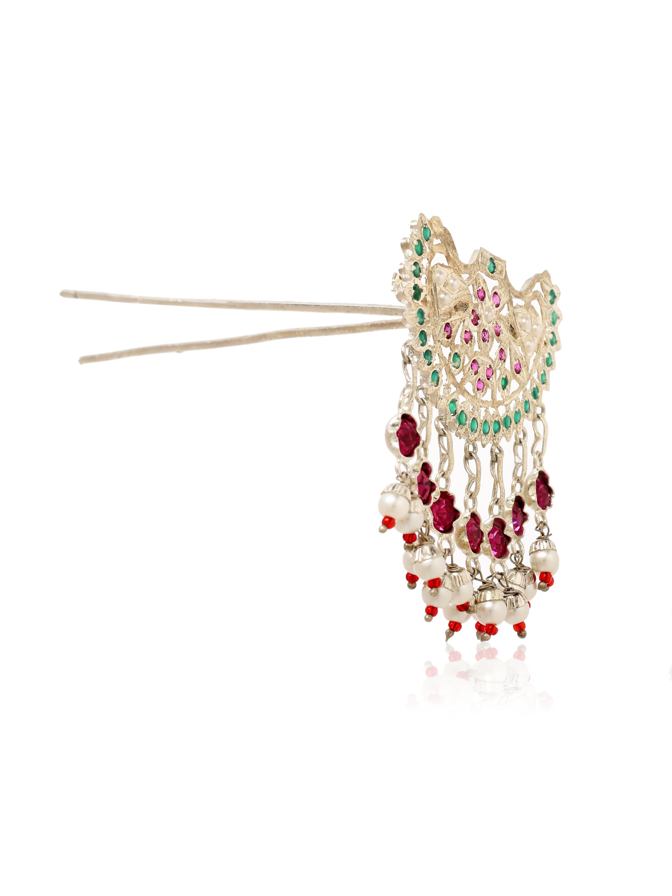 Naina Handmade Silver Hairpin