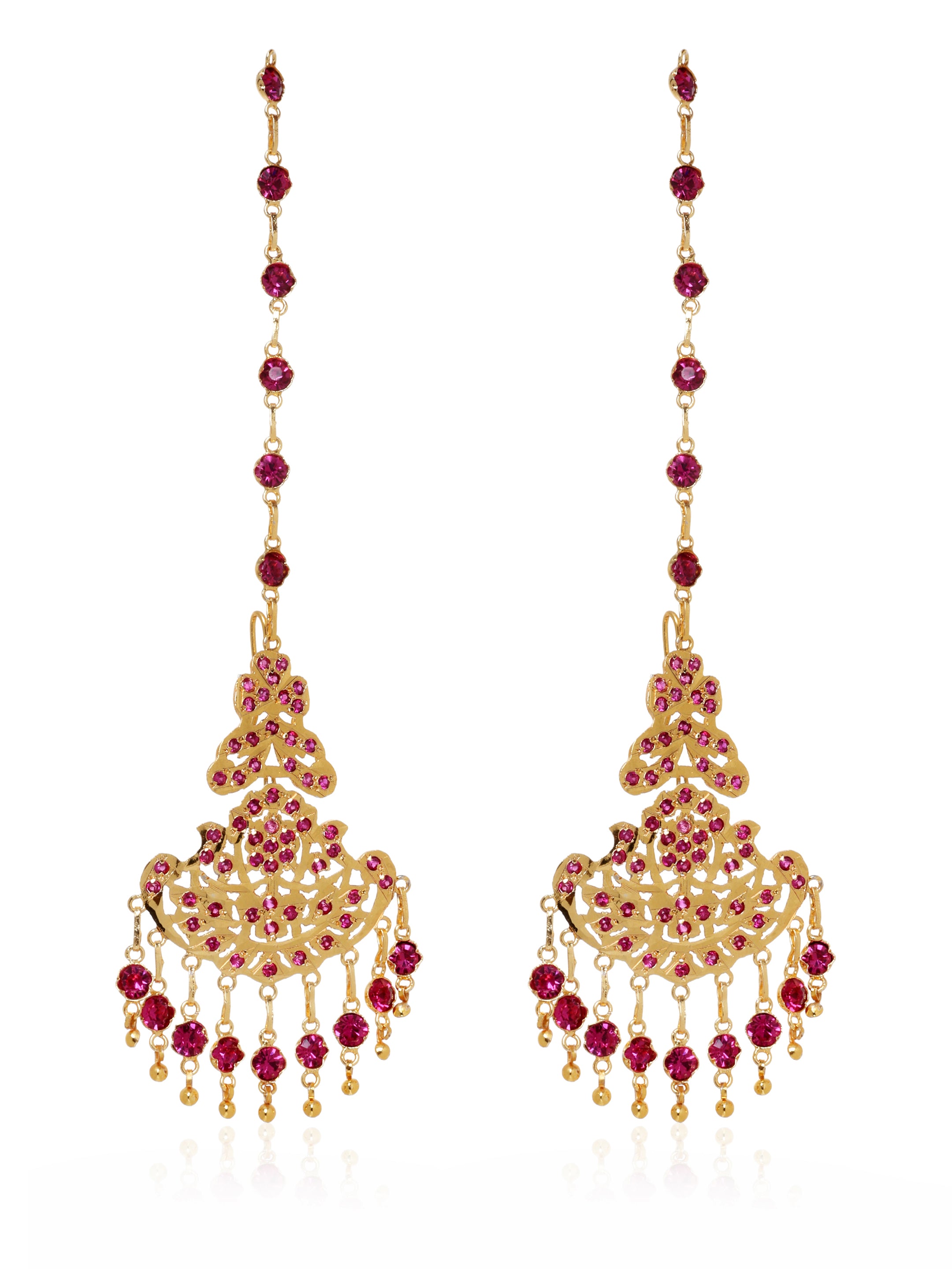 Mitra Gold Tone Necklace & Earrings Set