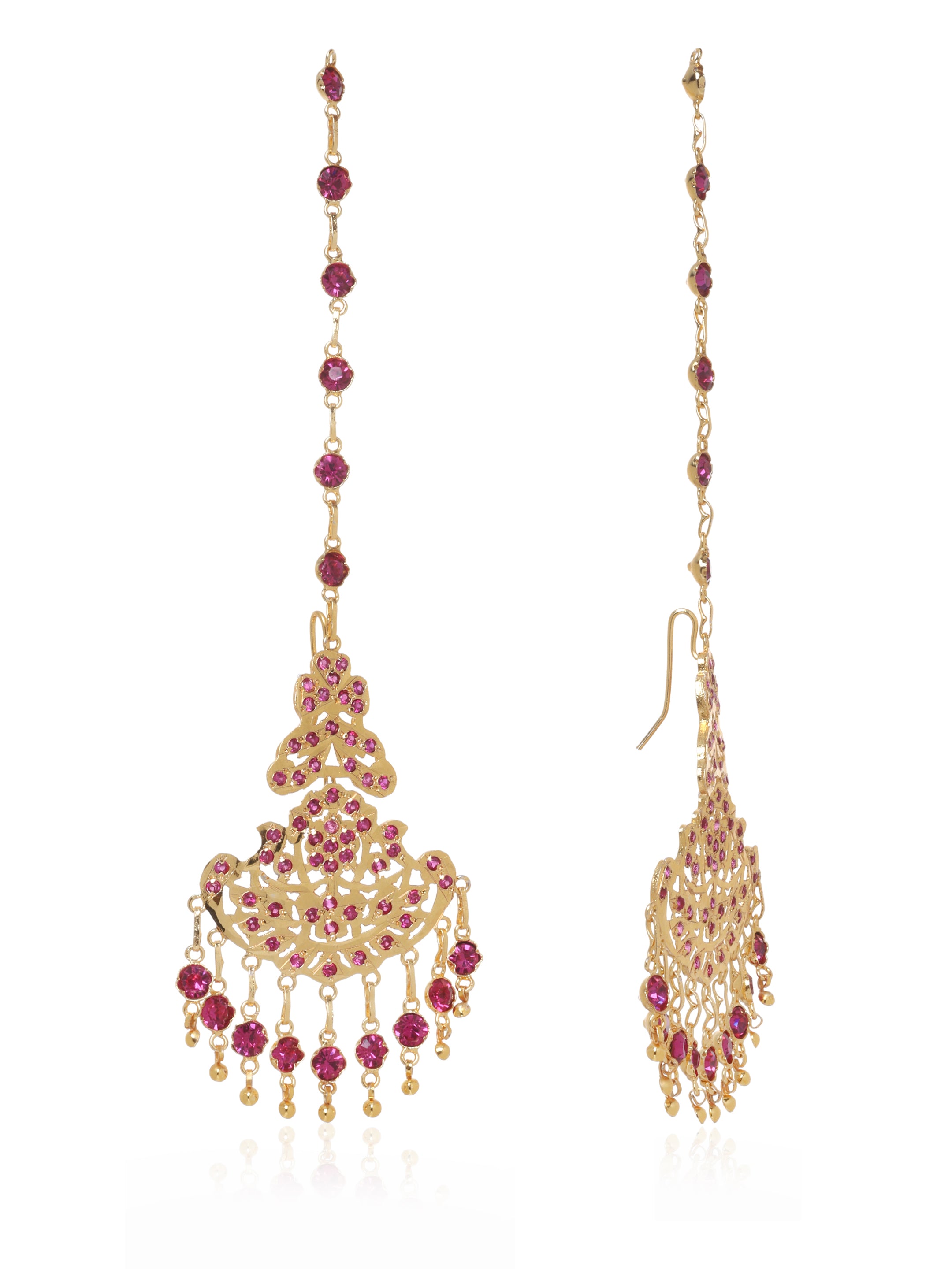 Mitra Gold Tone Silver Earrings
