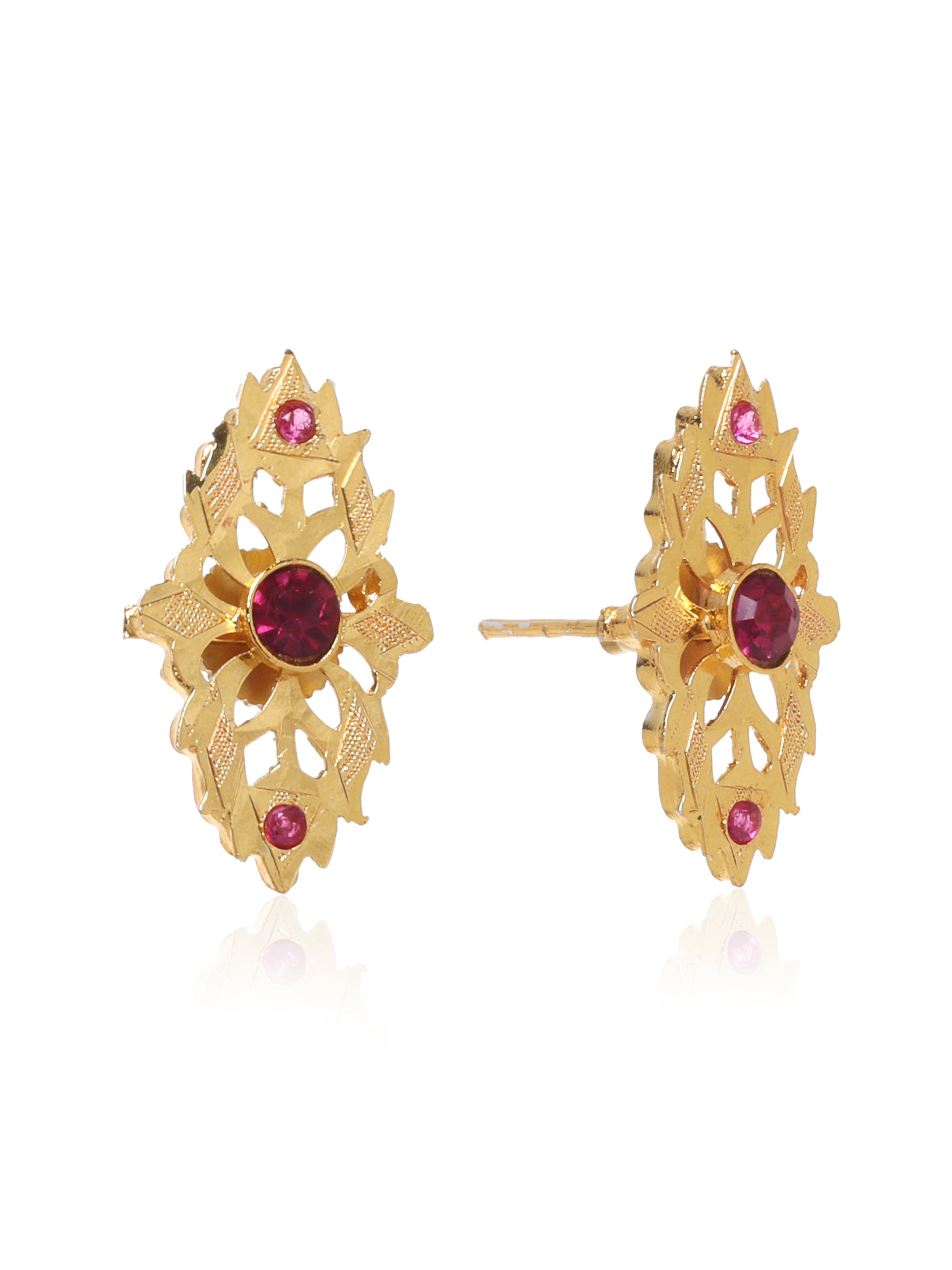 Sunganti Gold Tone Silver Earrings