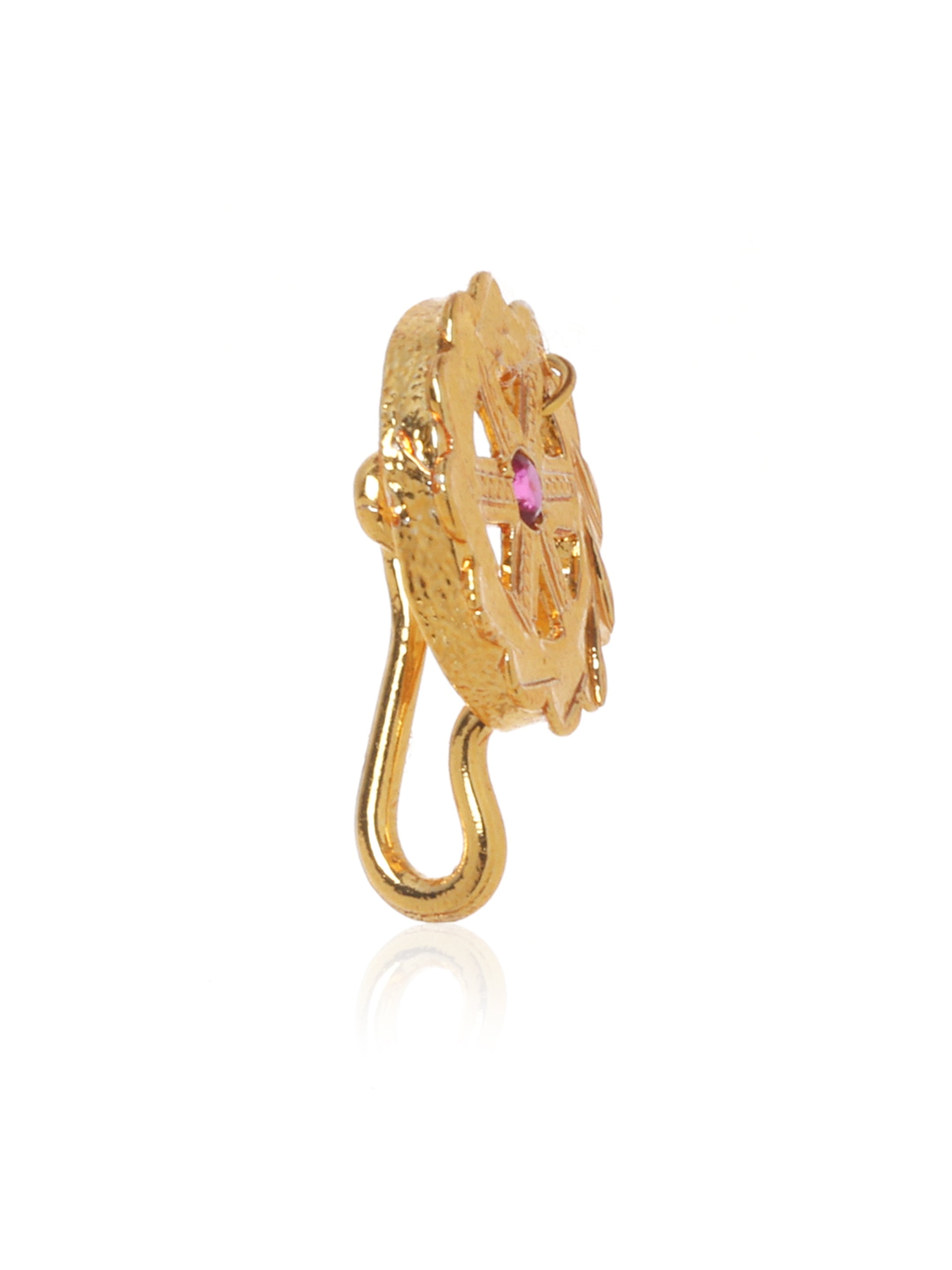 Bimla Gold Tone Silver Nosepin