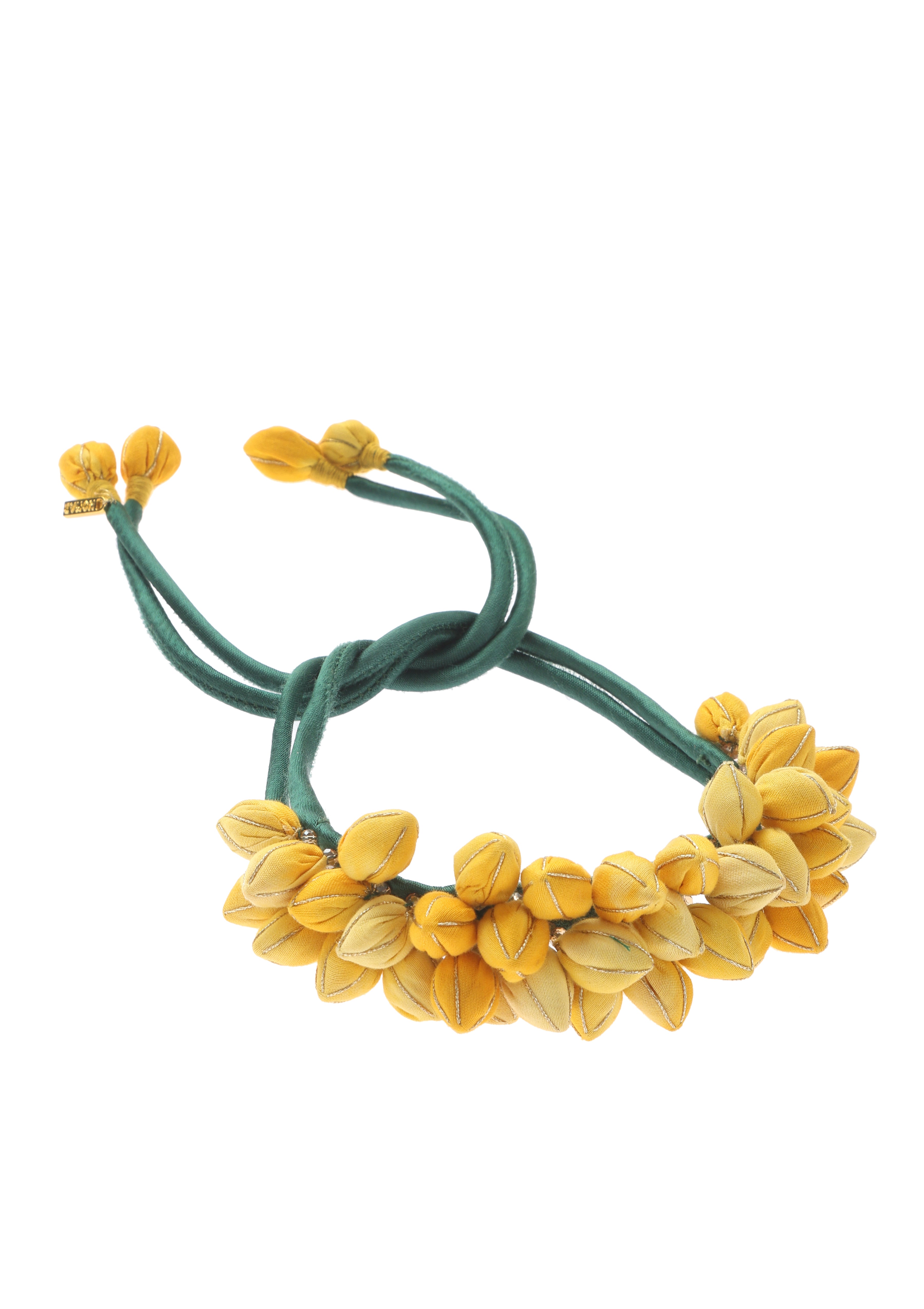 Shankhi Yellow Floral Gajra