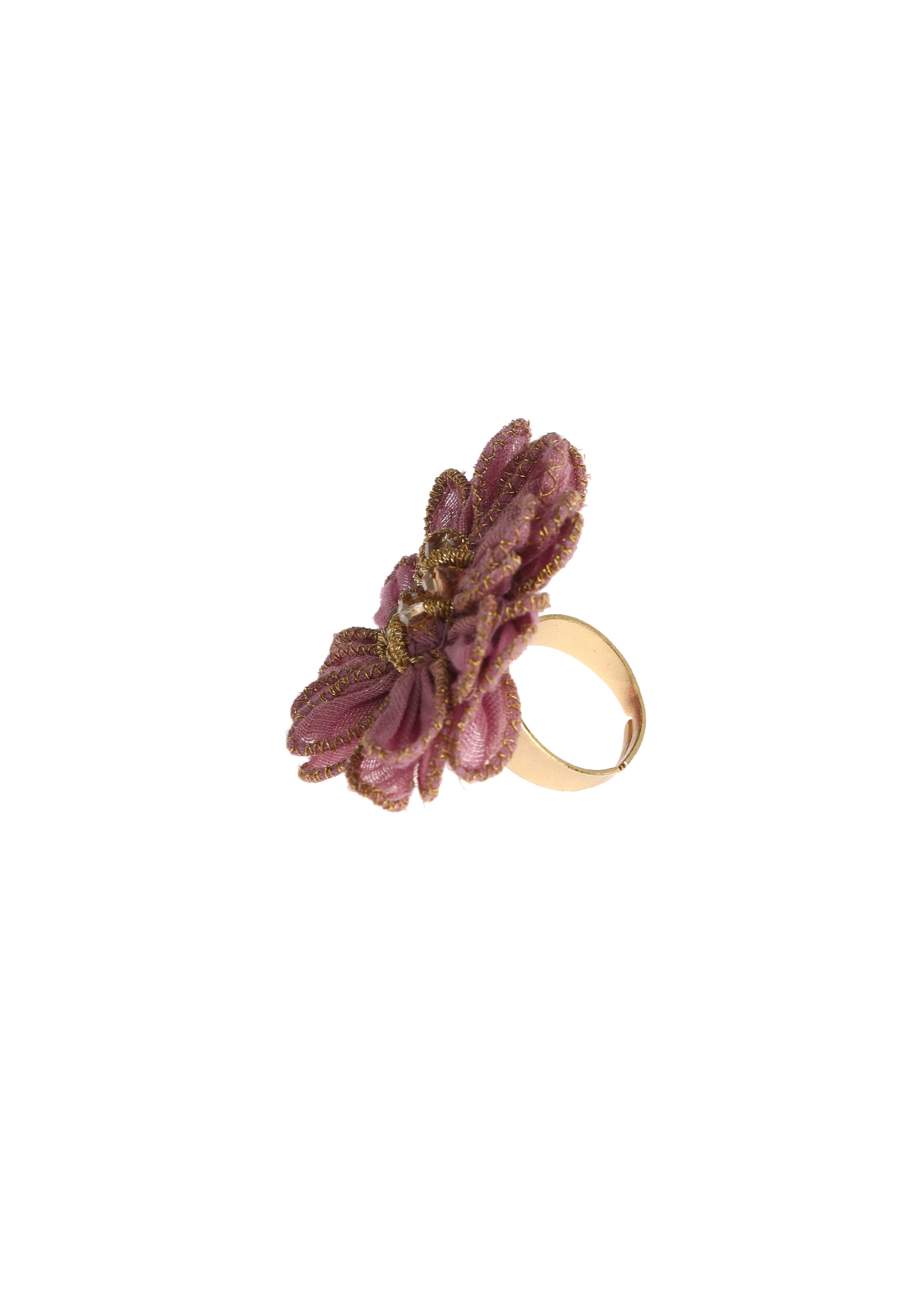 Wine Floral Ring