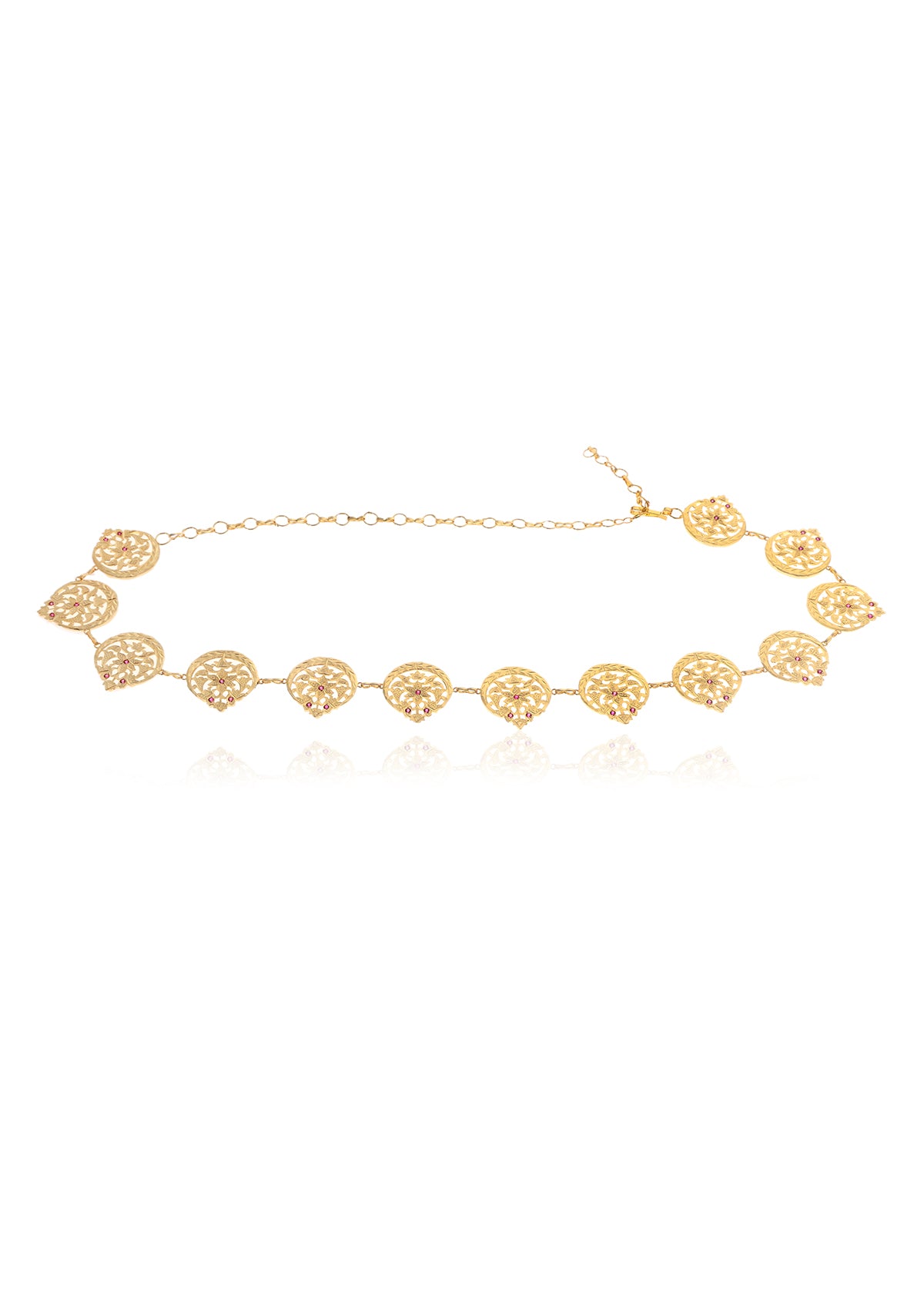 Sitaara Gold Tone Silver Kamarband
