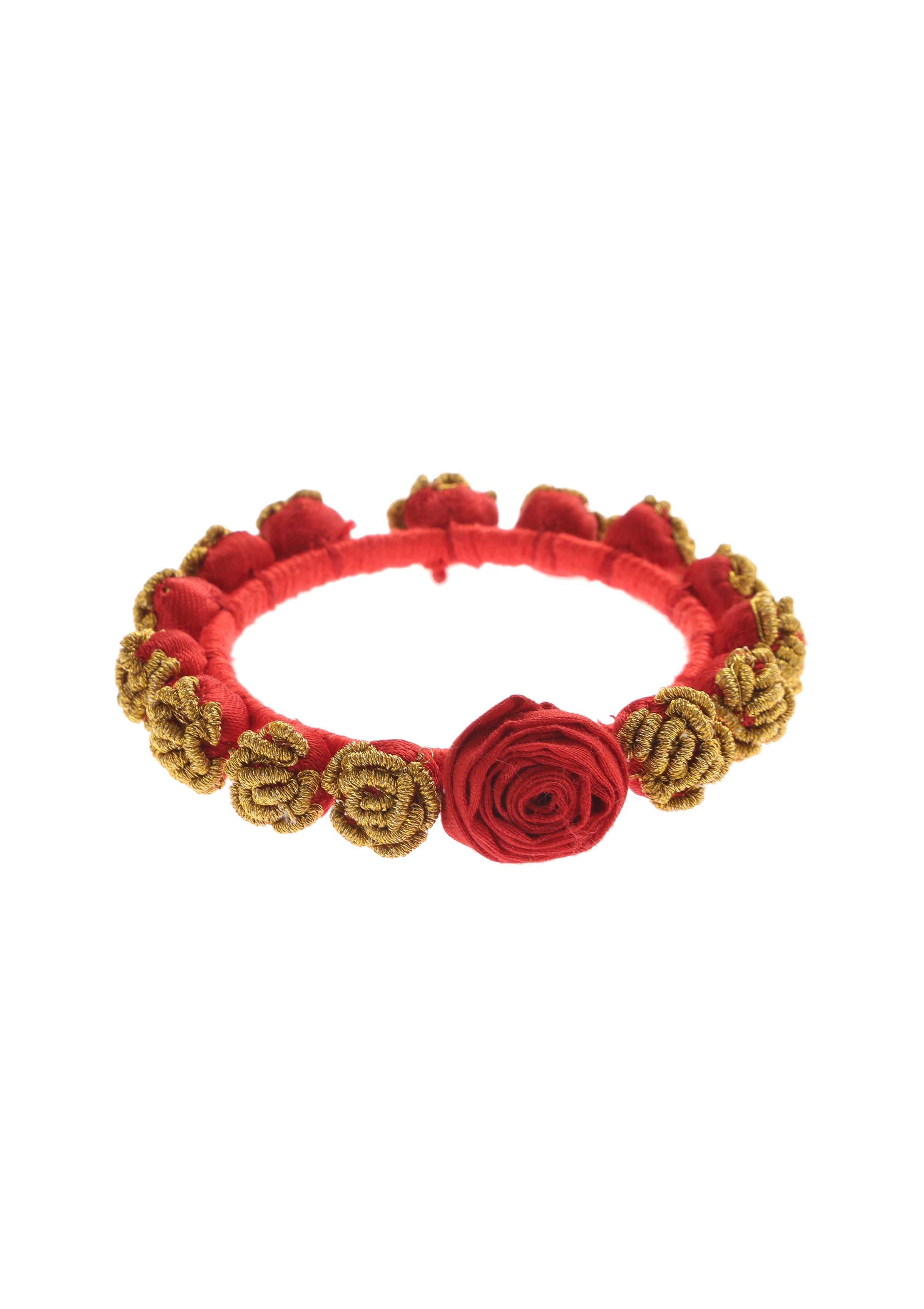 Rouge Floral Bangle Size 2.4 Inches
