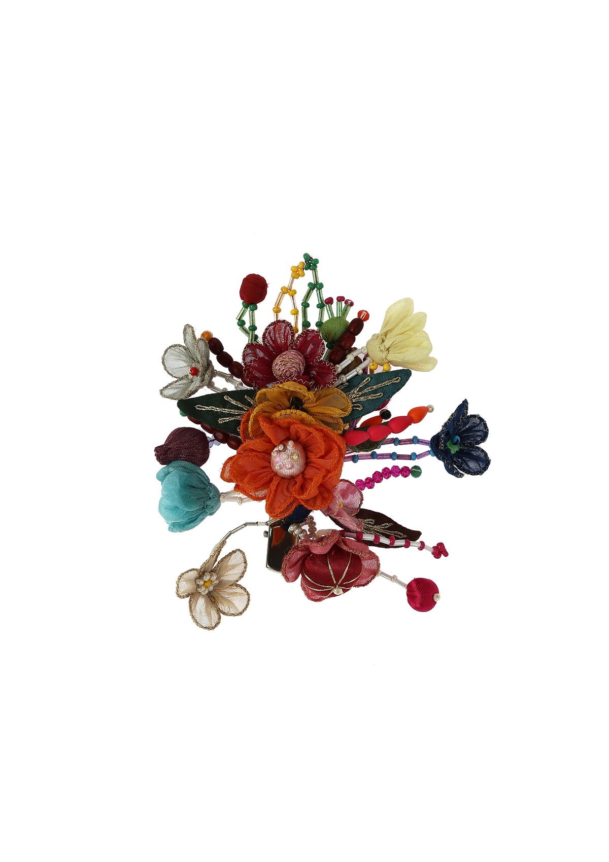 Bodil Floral Bead Claw Clip