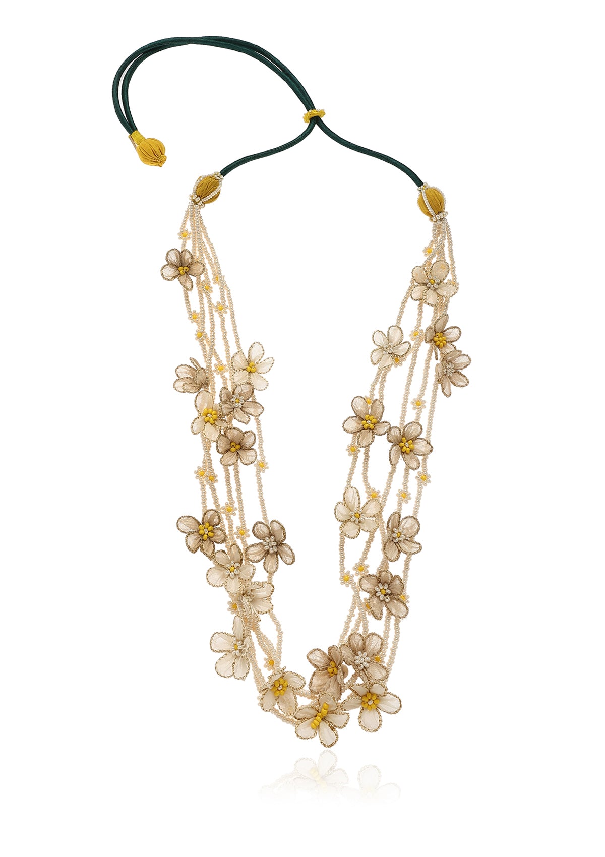 Marigold Long Floral Necklace