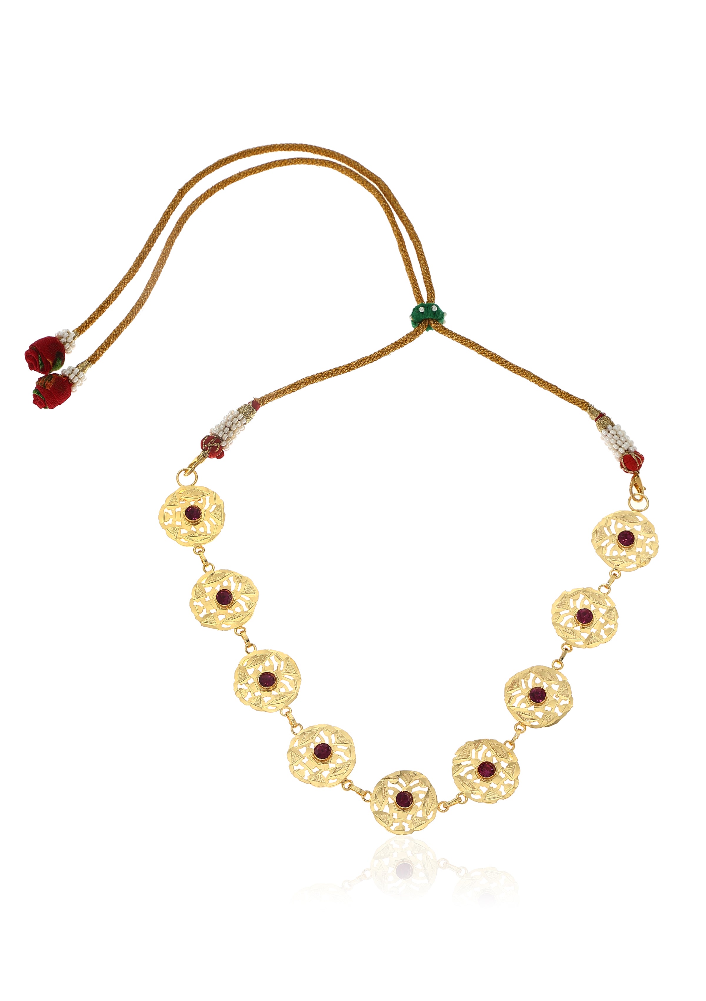 Ginni Gold Tone Silver Choker