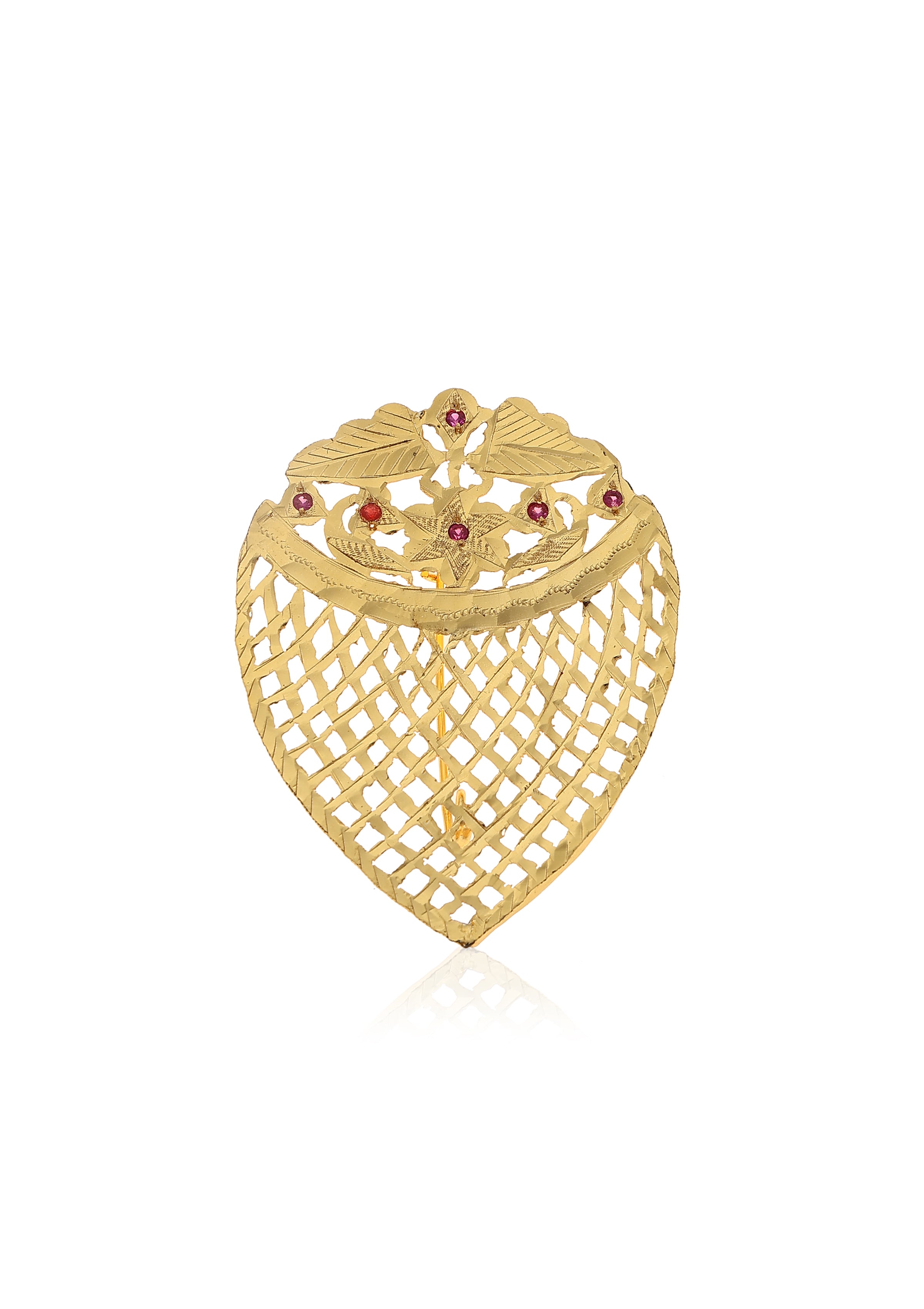 Anita Gold Tone Silver Brooch