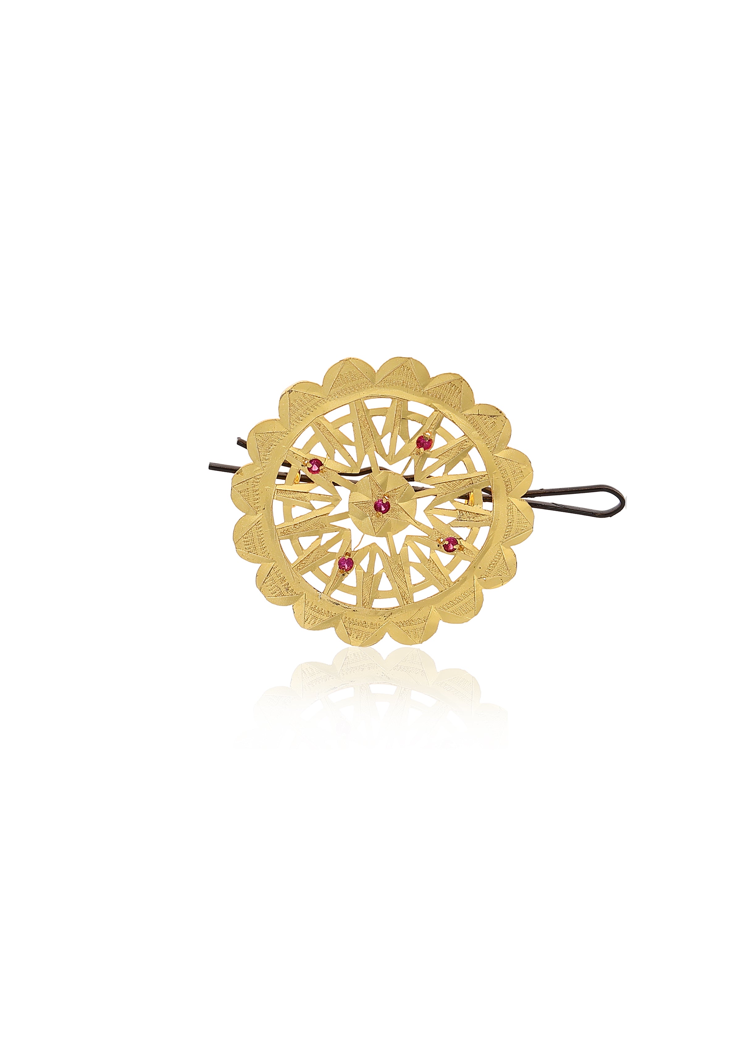 Chand Gold Tone Silver Hairpin