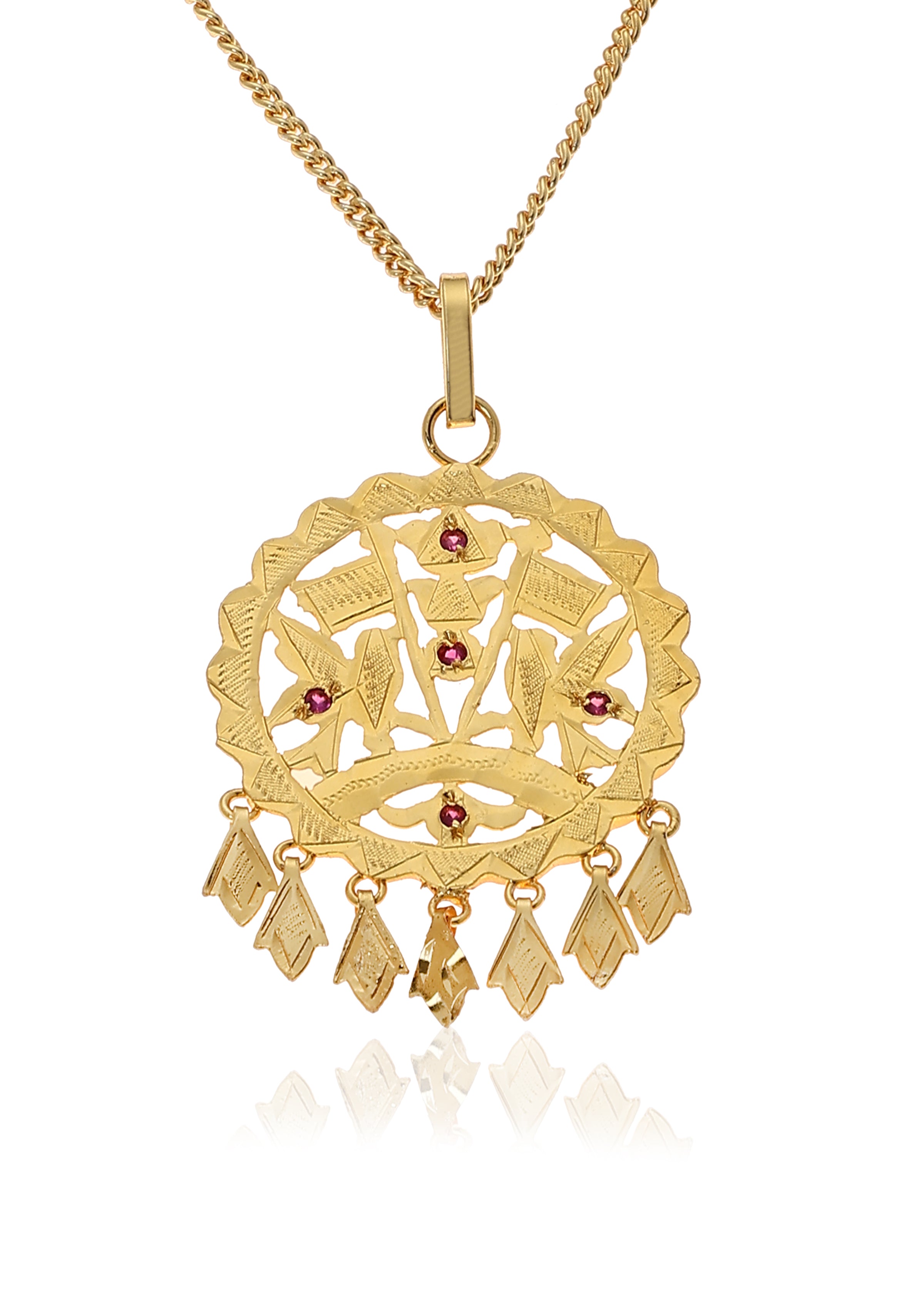 Shree Gold Tone Silver Pendant