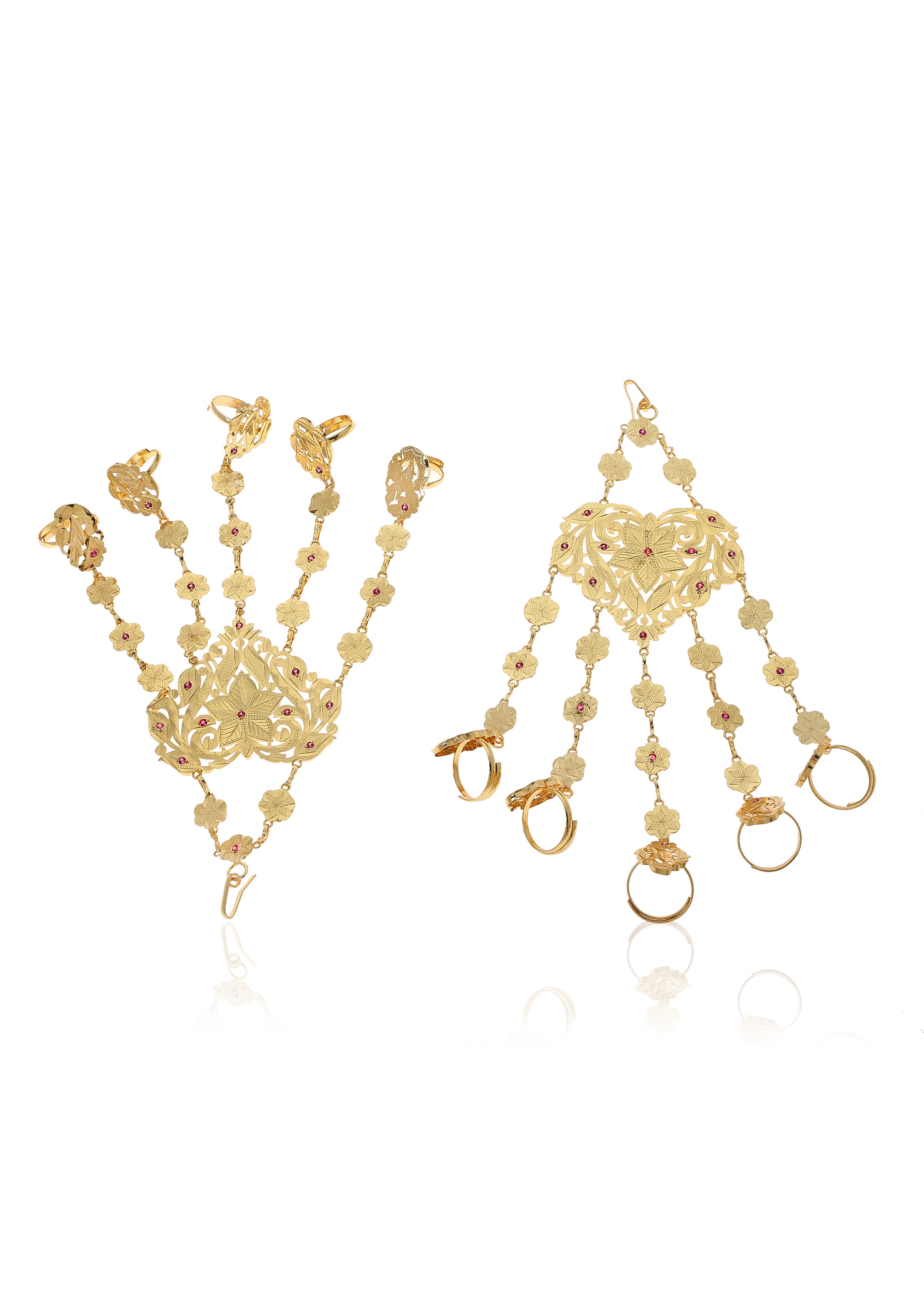Ahlum Gold Tone Silver Punchangla