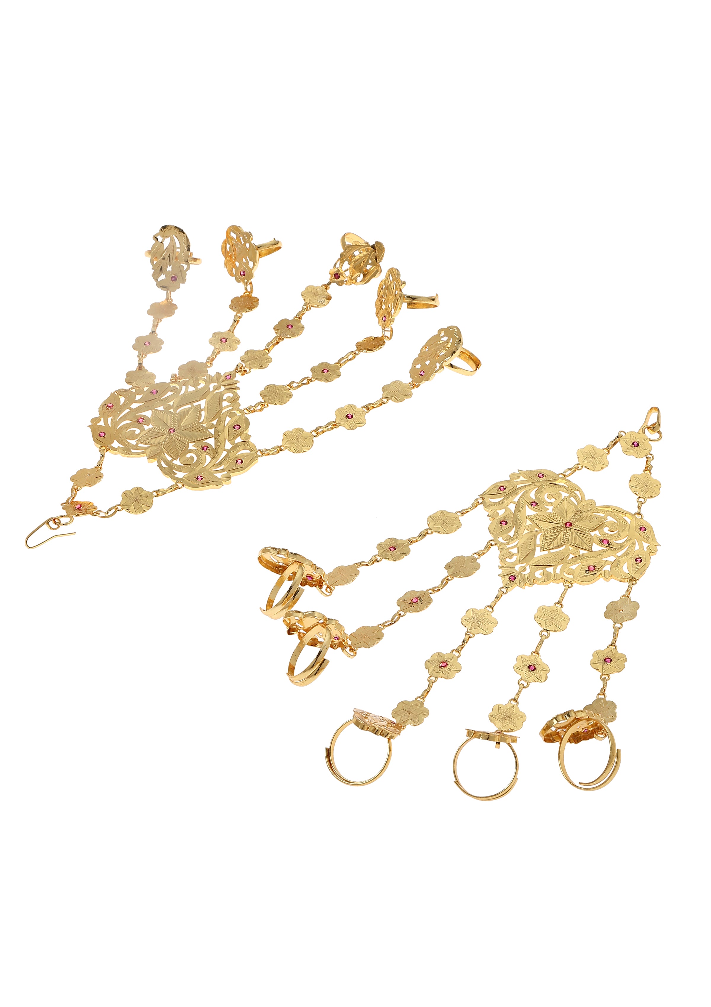 Ahlum Gold Tone Silver Punchangla