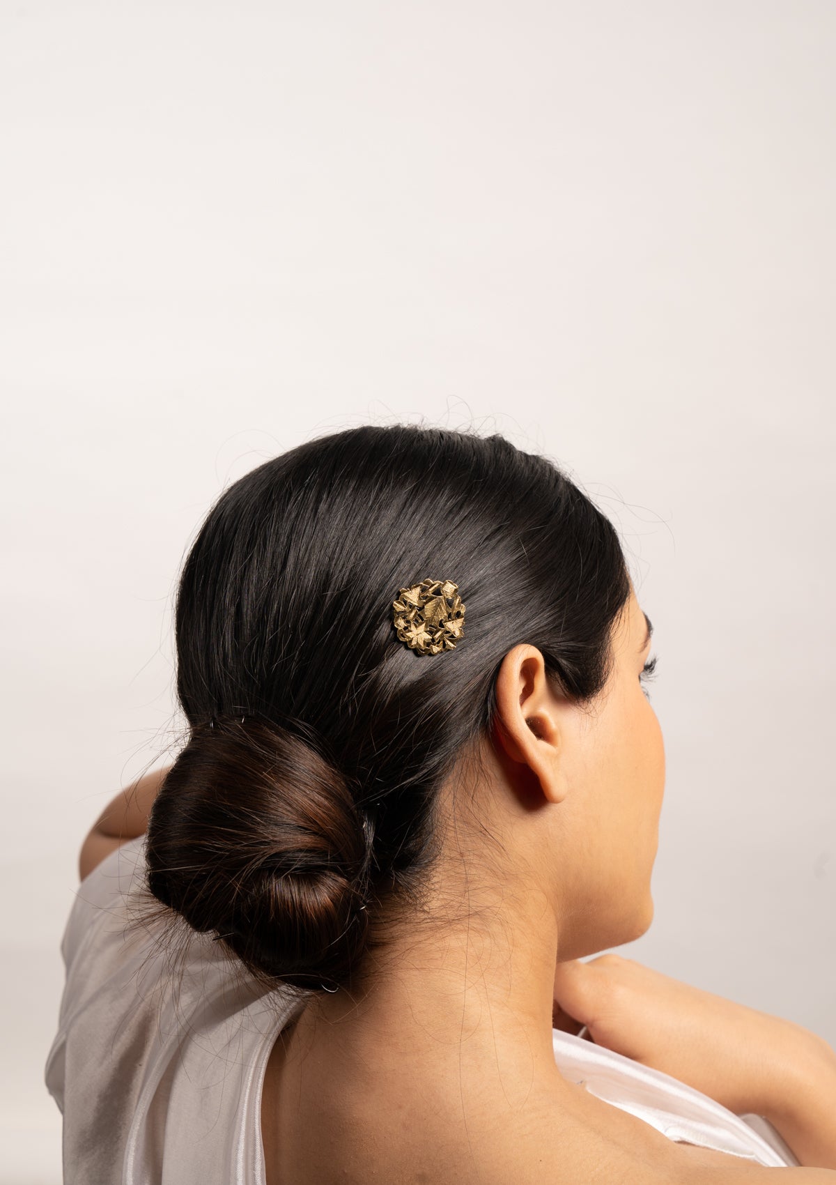 Abhi Gold Tone Silver Hairpin