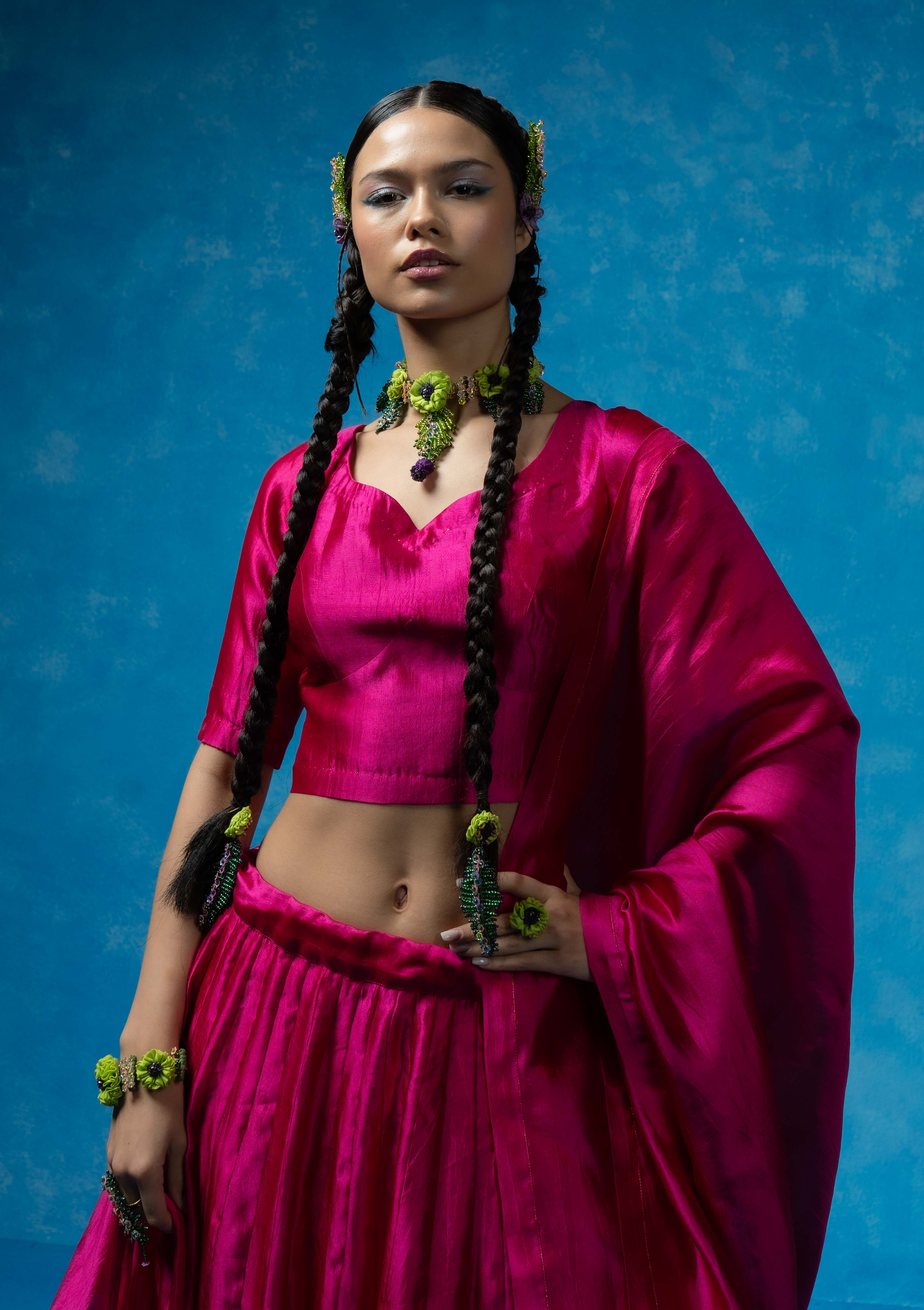 Rubab Blouse, Skirt & Dupatta Set