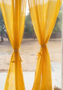 Afternoon Sheer Chanderi Curtains- Set of 2