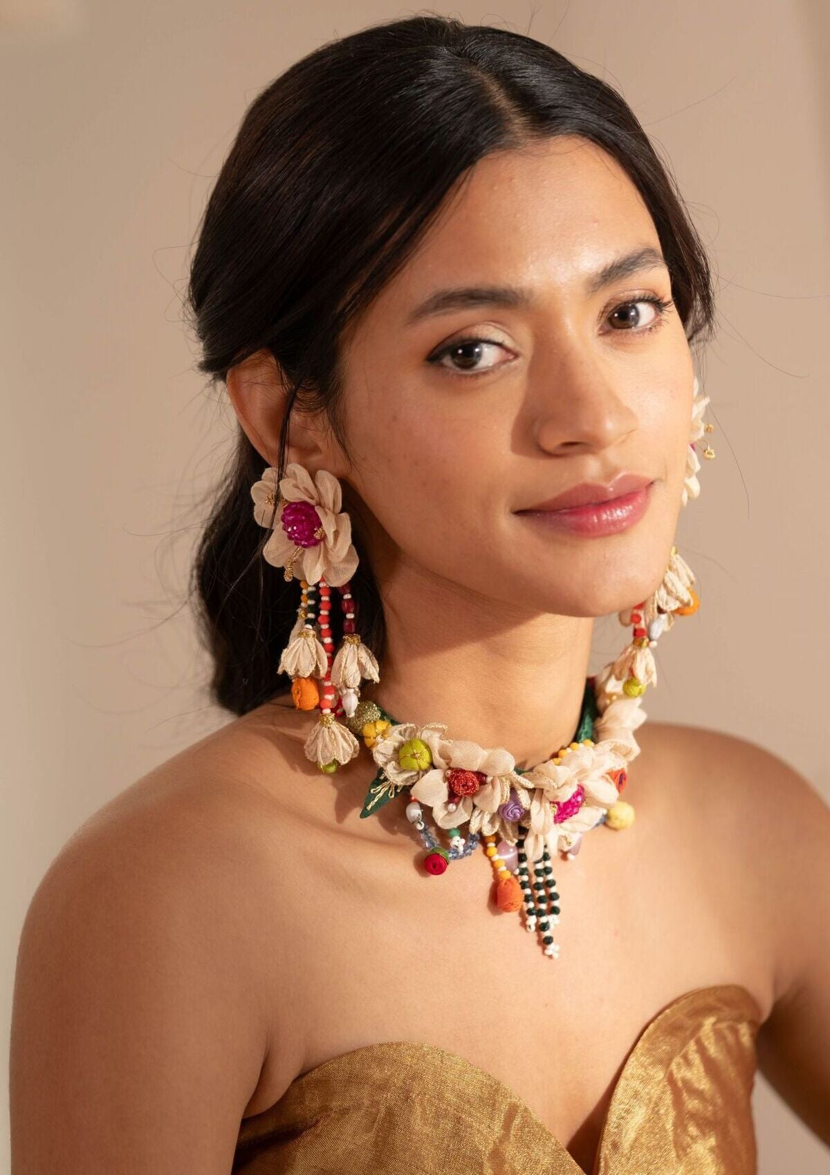 Aili Floral Jewellery set