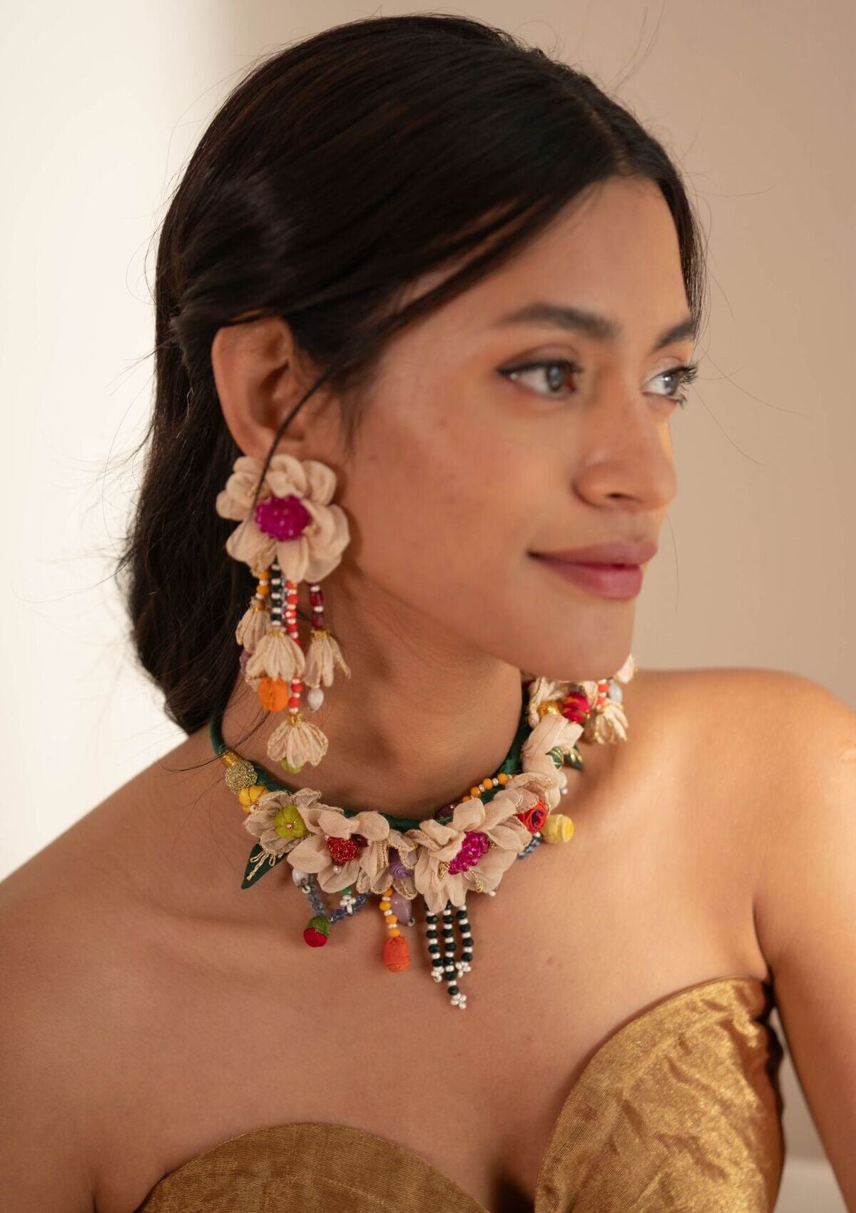Aili Floral Jewellery set