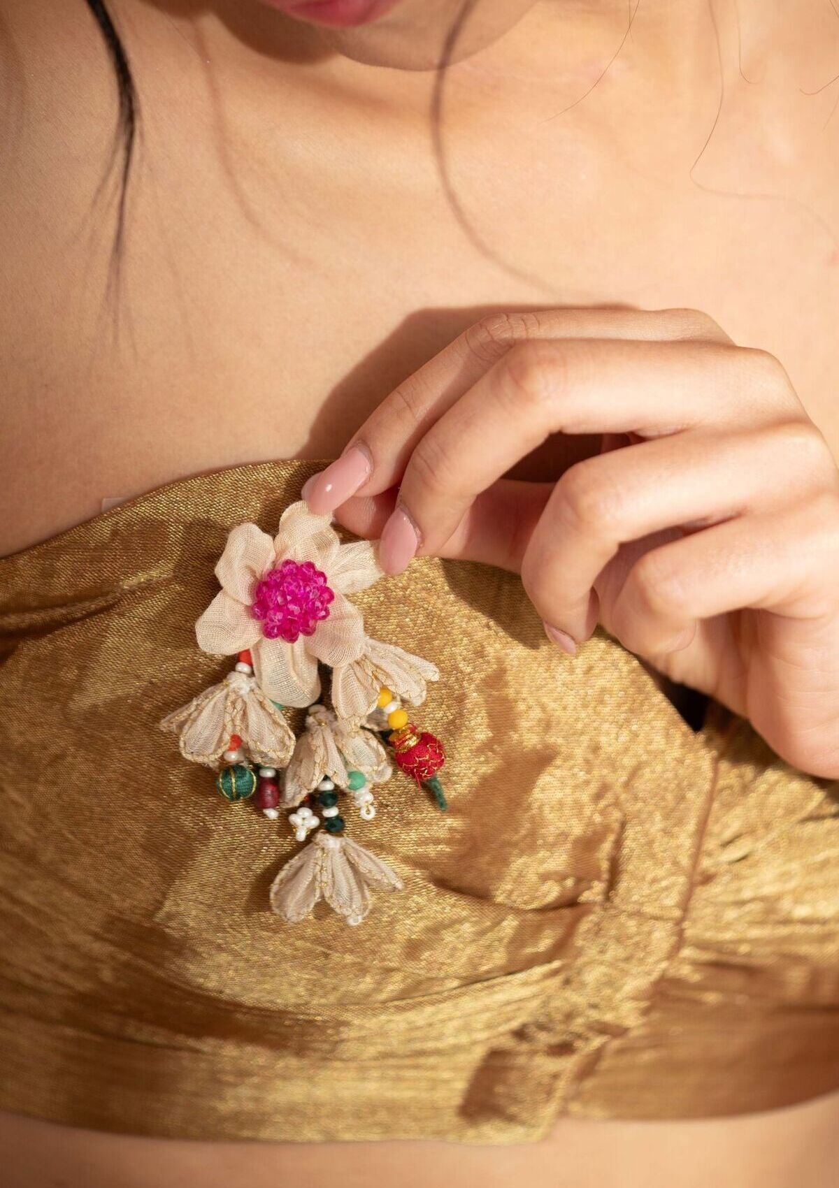 Aili Handmade Textile brooch