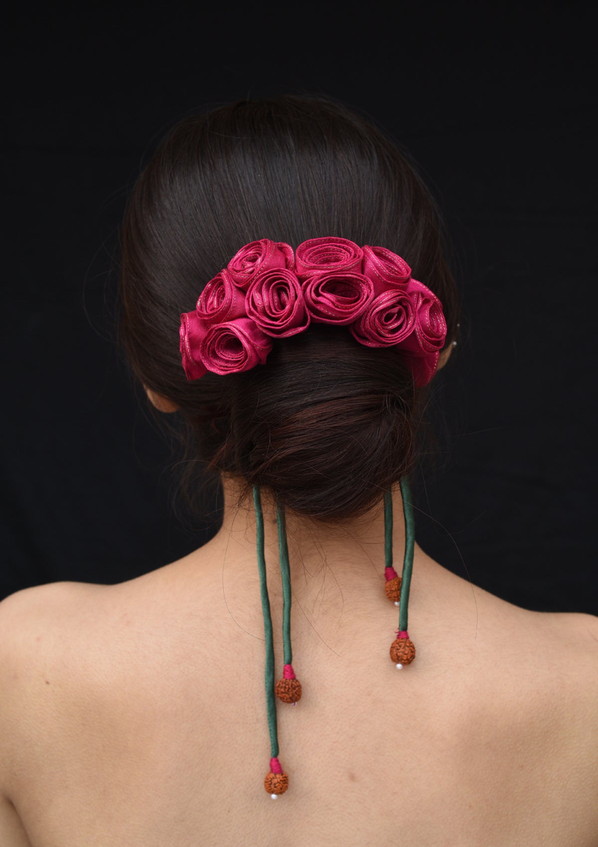 Ananas Pink Textile Gajra